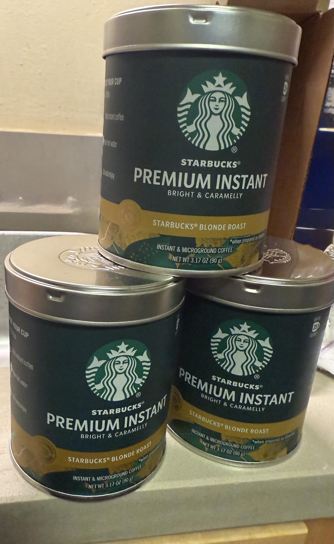 Starbucks Premium Instant Coffee, Dark Roast, 100% Arabica, 1 Tin (up to 40 cups) customer photo 2