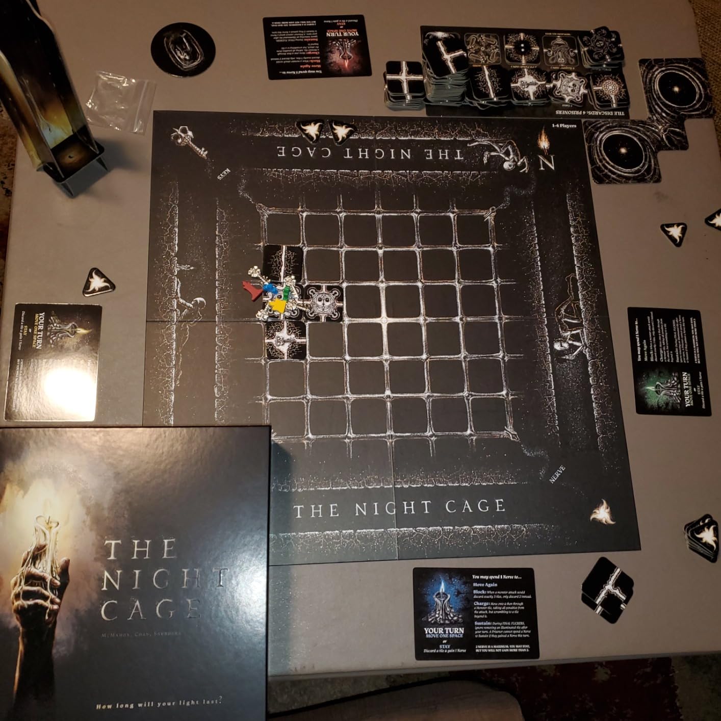 The Night Cage by Smirk and Dagger | Cooperative Candlelit Horror Strategy Game | Tile Laying Labyrinth Escape Adventure | for 1 to 5 Players | Ages 14+ customer photo 1