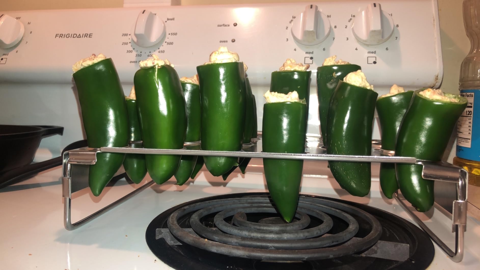MOUNTAIN GRILLERS Jalapeno Popper Holder for Grill with Corer - Large 24 Hole Pepper Rack and Tray with Core Tool - Perfect Popper Griller & Cooker - Dishwasher & Oven Safe customer photo 2