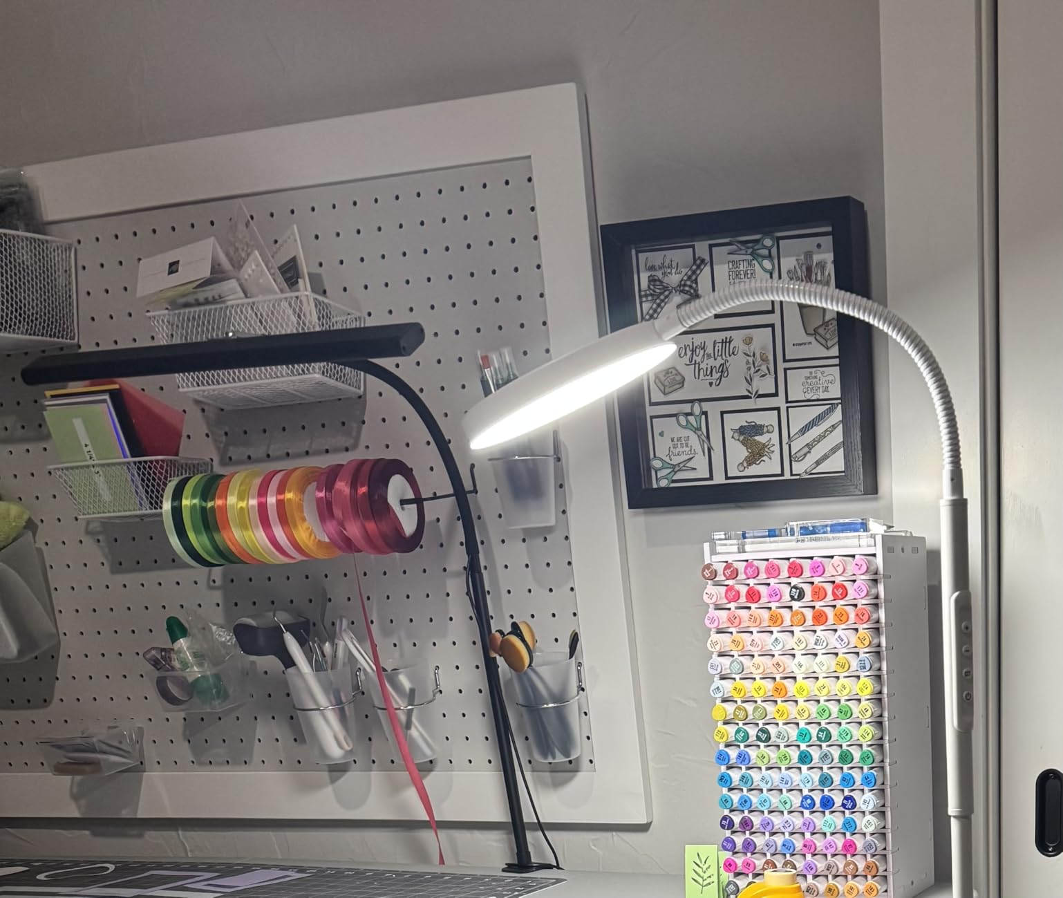 5 Pack Extendable Pegboard Paper Towel Holder,Pegboard Hook for Workshop,Garage,Kitchen,Laundry Room,Bathroom etc. customer photo 2