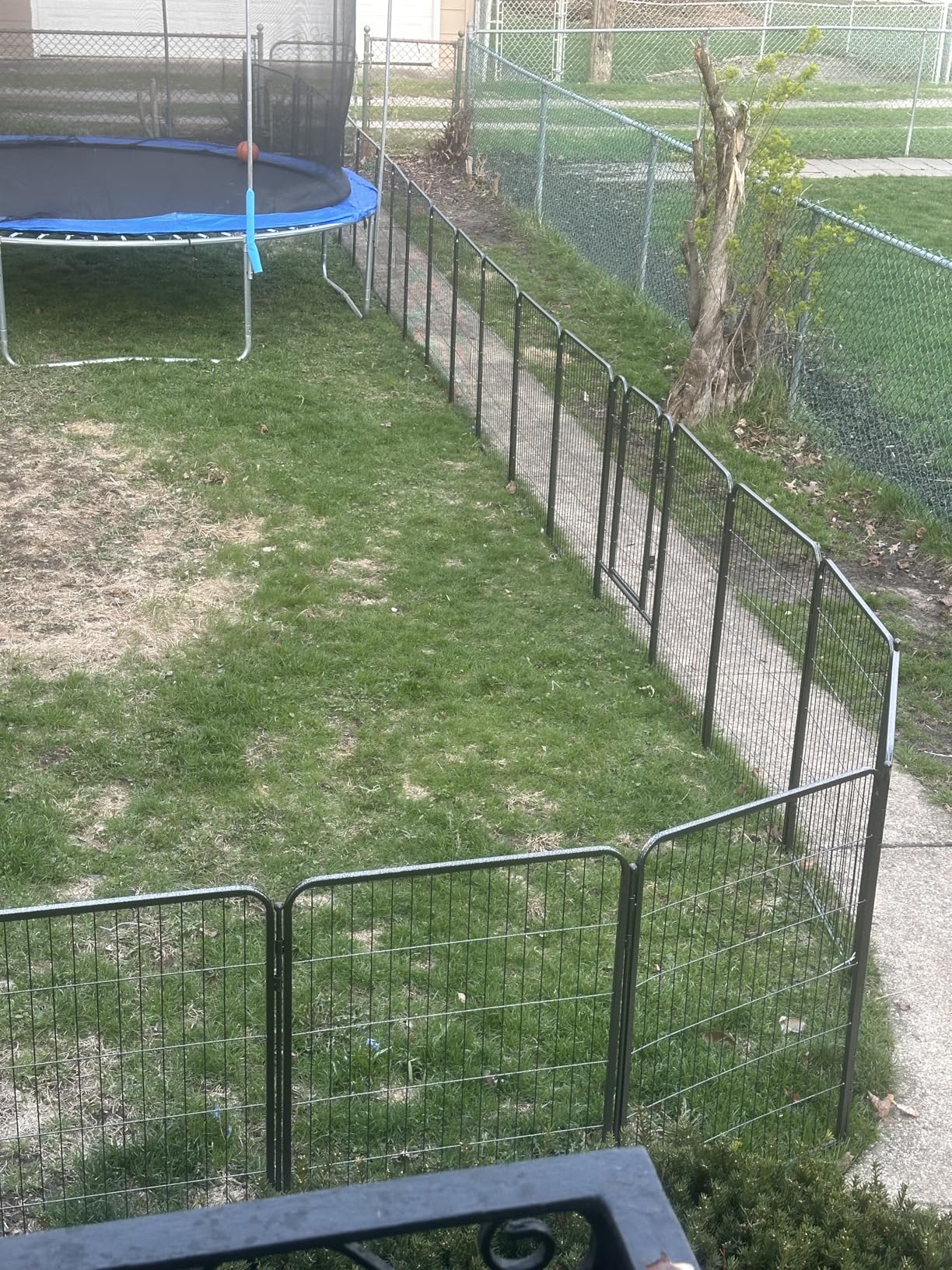 Dog Playpen, 32/40/45 Inch Height in Heavy Duty, Folding Indoor Outdoor Anti-Rust Dog Exercise Fence, Portable Pet Playpen with Door for Large Medium Small Dogs and Pet (16 Panels, 32 Inch) Silver customer photo 1