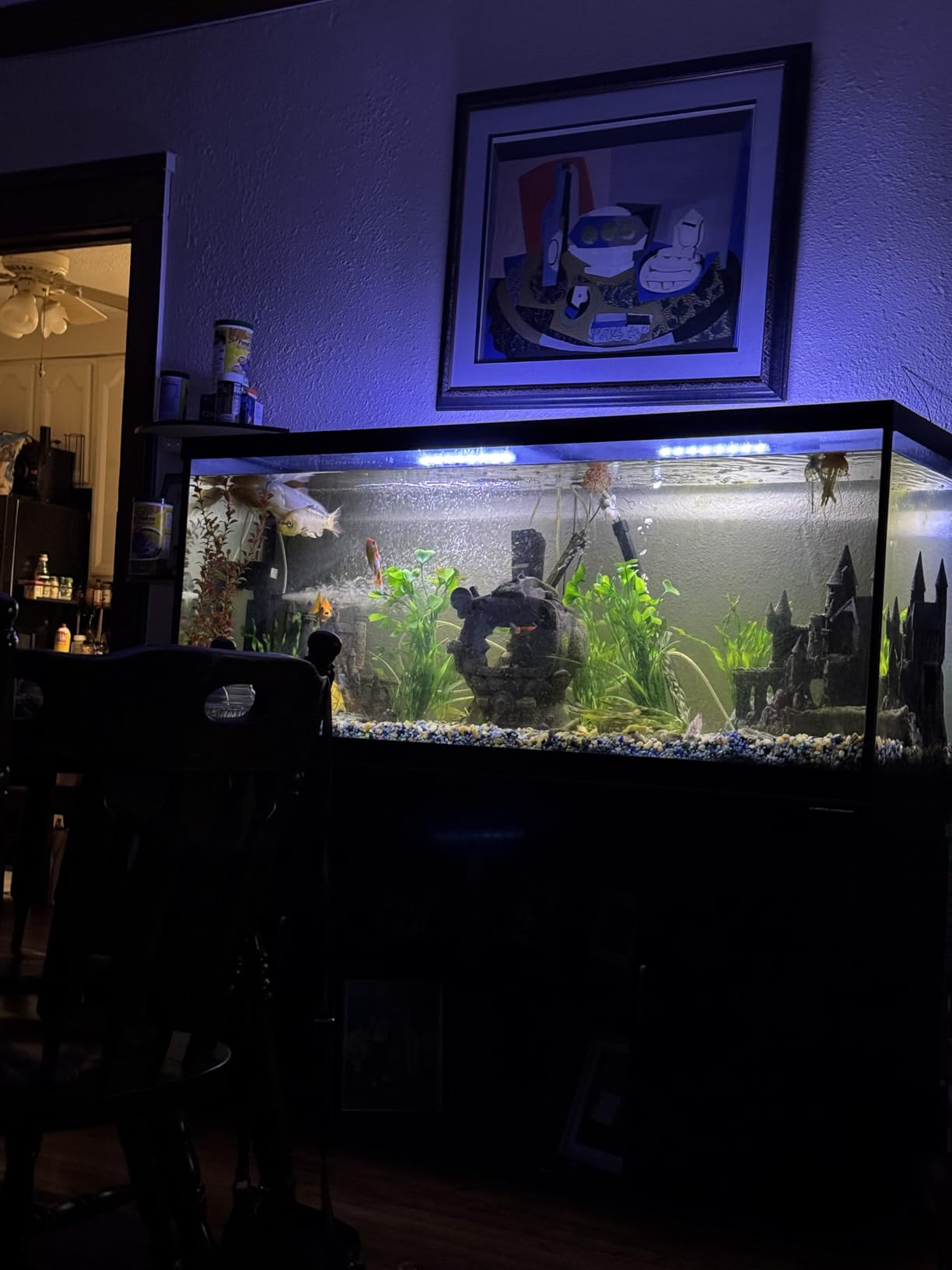 TARARIUM Aquarium Filter for 55-150 Gal. Tank Crystal 300GPH Biochemical Filtration Powerful Pump Submersible Internal Fish Tank Filters Large Tank Pond Clear Wavemaker Air Supply 4 in 1 customer photo 1
