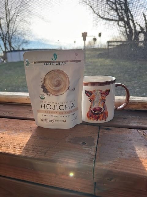 Jade Leaf Matcha Organic Japanese Hojicha Powder, Roasted Matcha Green Tea Powder - Barista Edition - Authentic Japanese Origin (1.76 Ounce Pouch) customer photo 2