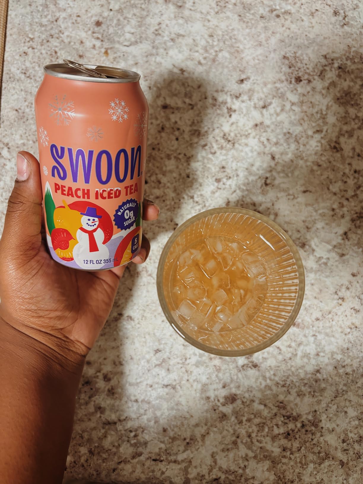 Swoon Peach Tea - Sugar Free, Low Carb, Paleo-Friendly, Gluten Free - Flavored Keto Drinks Made with Organic Black Tea & Sweetened by Monk Fruit and Stevia (Pack of 12) customer photo 1