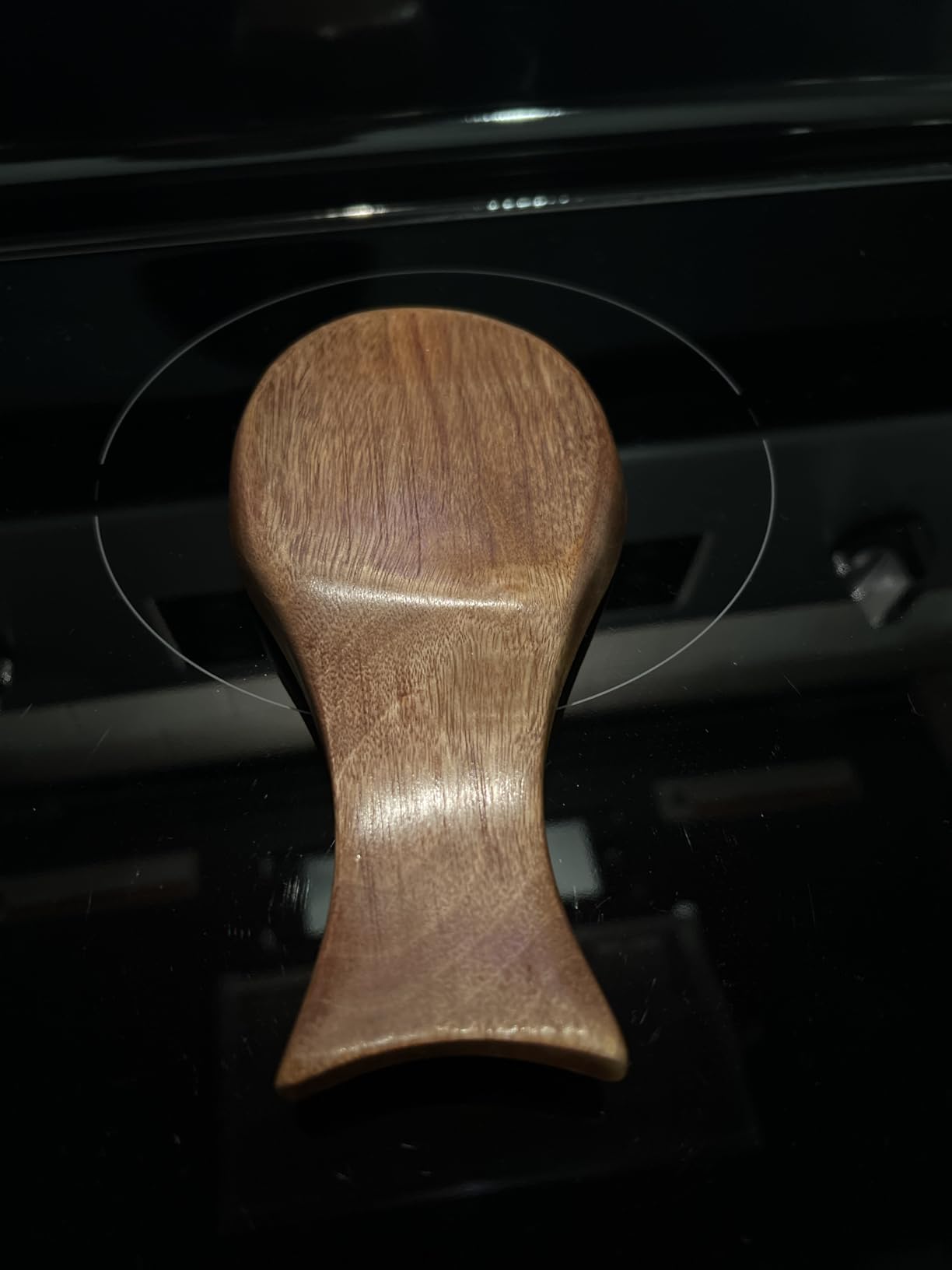 Patelai Acacia Wood Spoon Rest for Stove Top Bamboo Holder for Spatula Rest for Kitchen, Counter Spoon Holder for Countertop, Modern and Rustic for Farmhouse as Dining Table Decoration(Brown) customer photo 1
