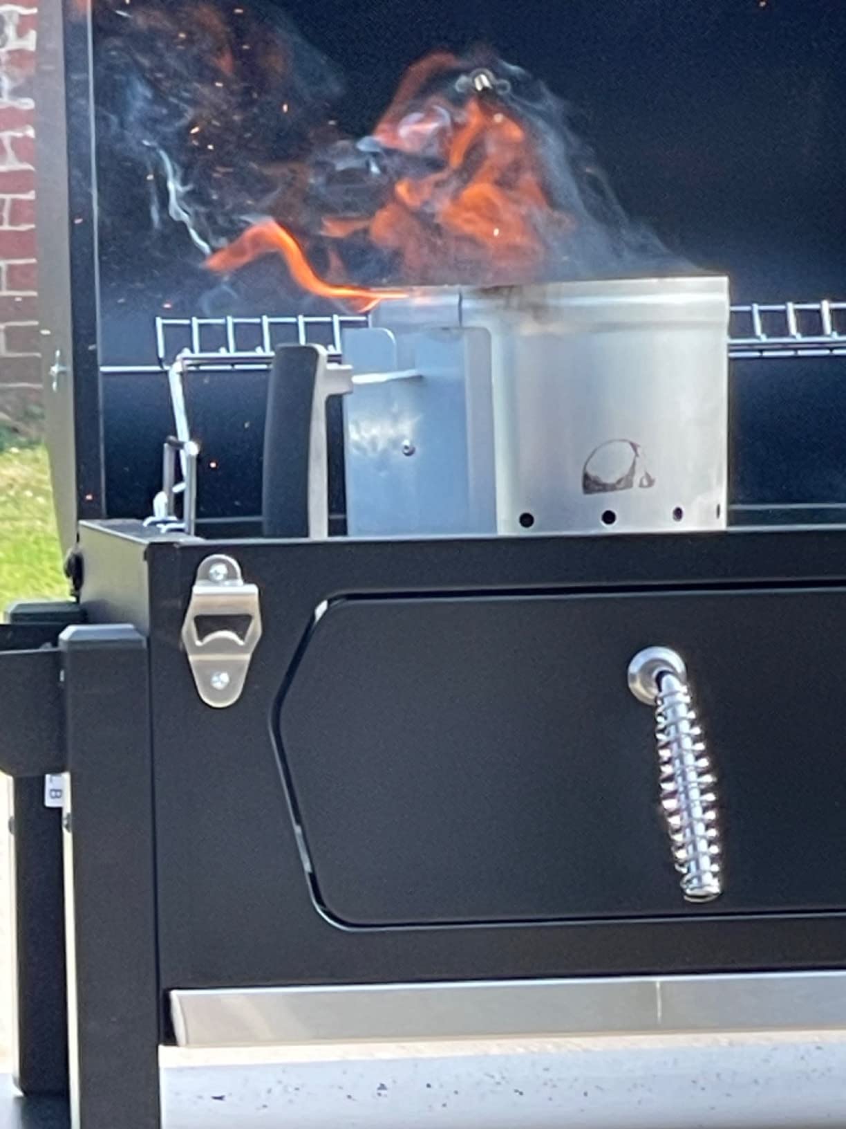 Mr. Bar-B-Q 8 LB. All Natural Hardwood Lump Charcoal - Premium Natural Charcoal for Grilling, BBQ, Smoking, Kamado & Kettle Grills - Burns Hotter & Longer - Smoky Flavor, Low Ash & Easy to Light customer photo 2