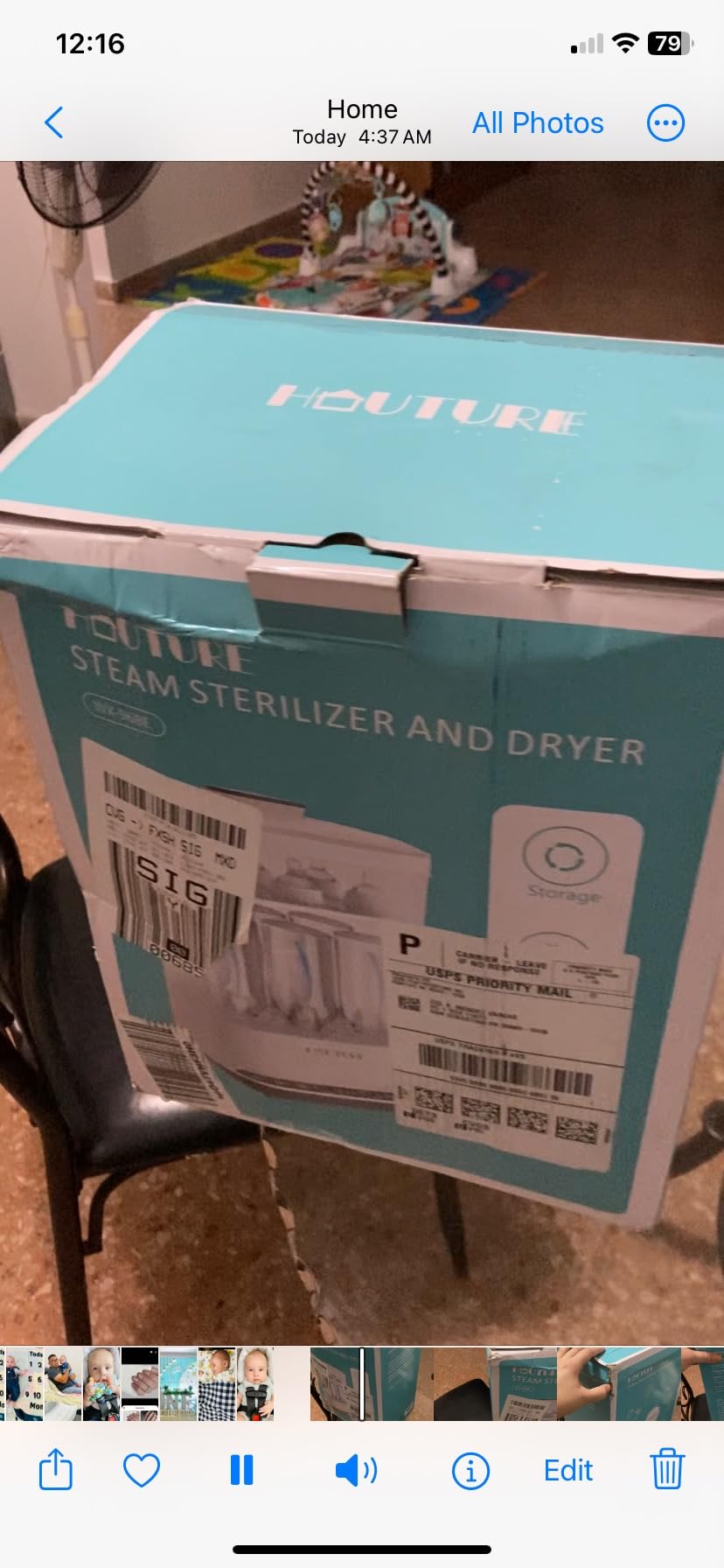HAUTURE Bottle Sterilizer and Dryer, 6-in-1 Baby Bottle Sterilizer (Esterilizador de Biberones), 10 Bottles Capacity, Electric Steam Bottle Sanitizer for Baby Bottles, Breast Pump Parts & Pacifiers customer photo 2