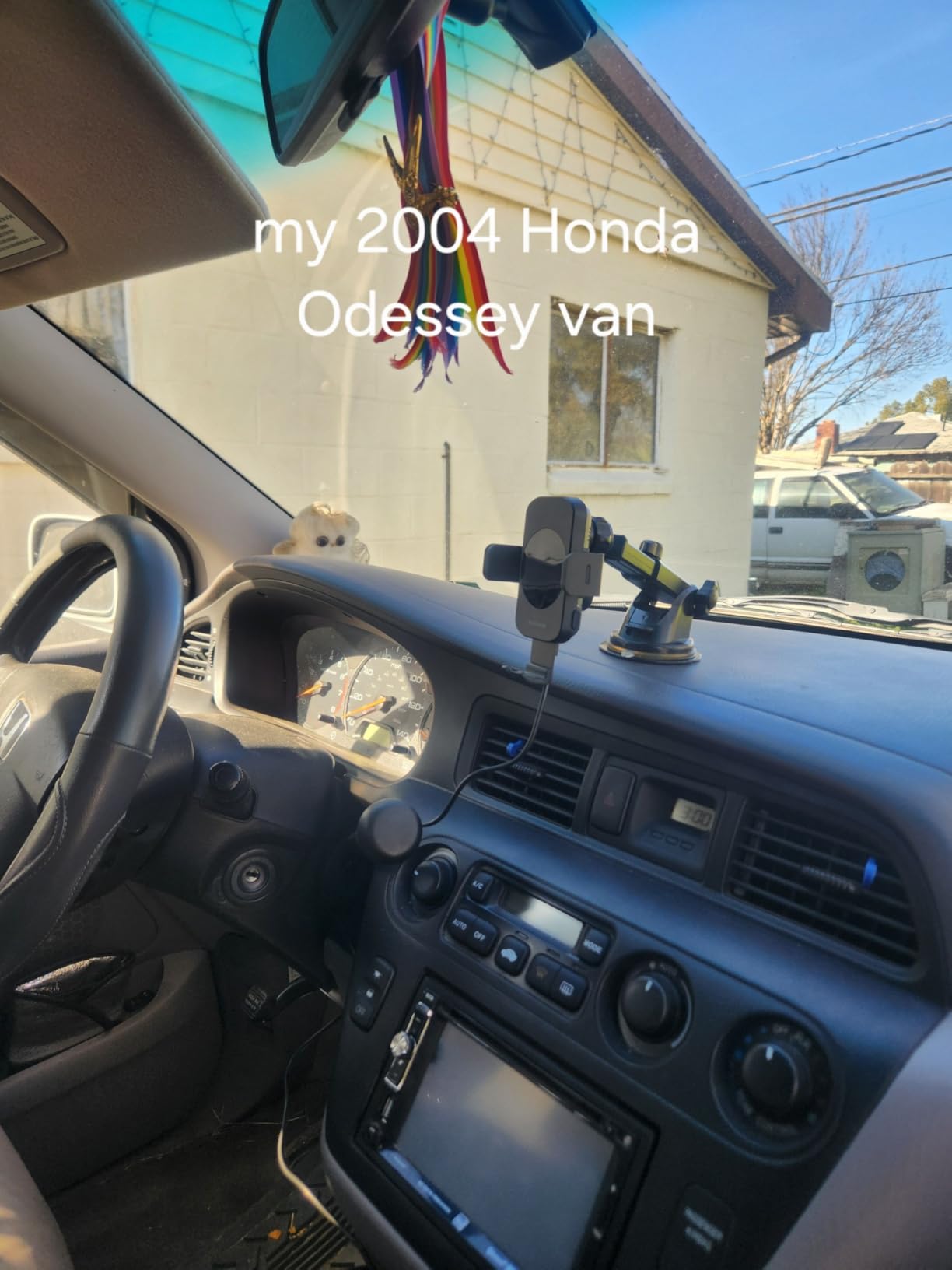 VANMASS Car Dashboard Phone Holder Universal Powerful Suction Cup Mount, Dash Windshield Air Vent Truck Stand Compatible with All Phones Black customer photo 1