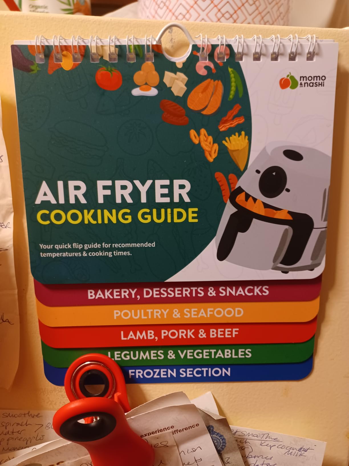 Air Fryer Cheat Sheet Magnets Cooking Guide Booklet - Air Fryer Cookbooks - Air Fryer Liners - Air Fryers Kitchen Gifts Gadgets customer photo 2
