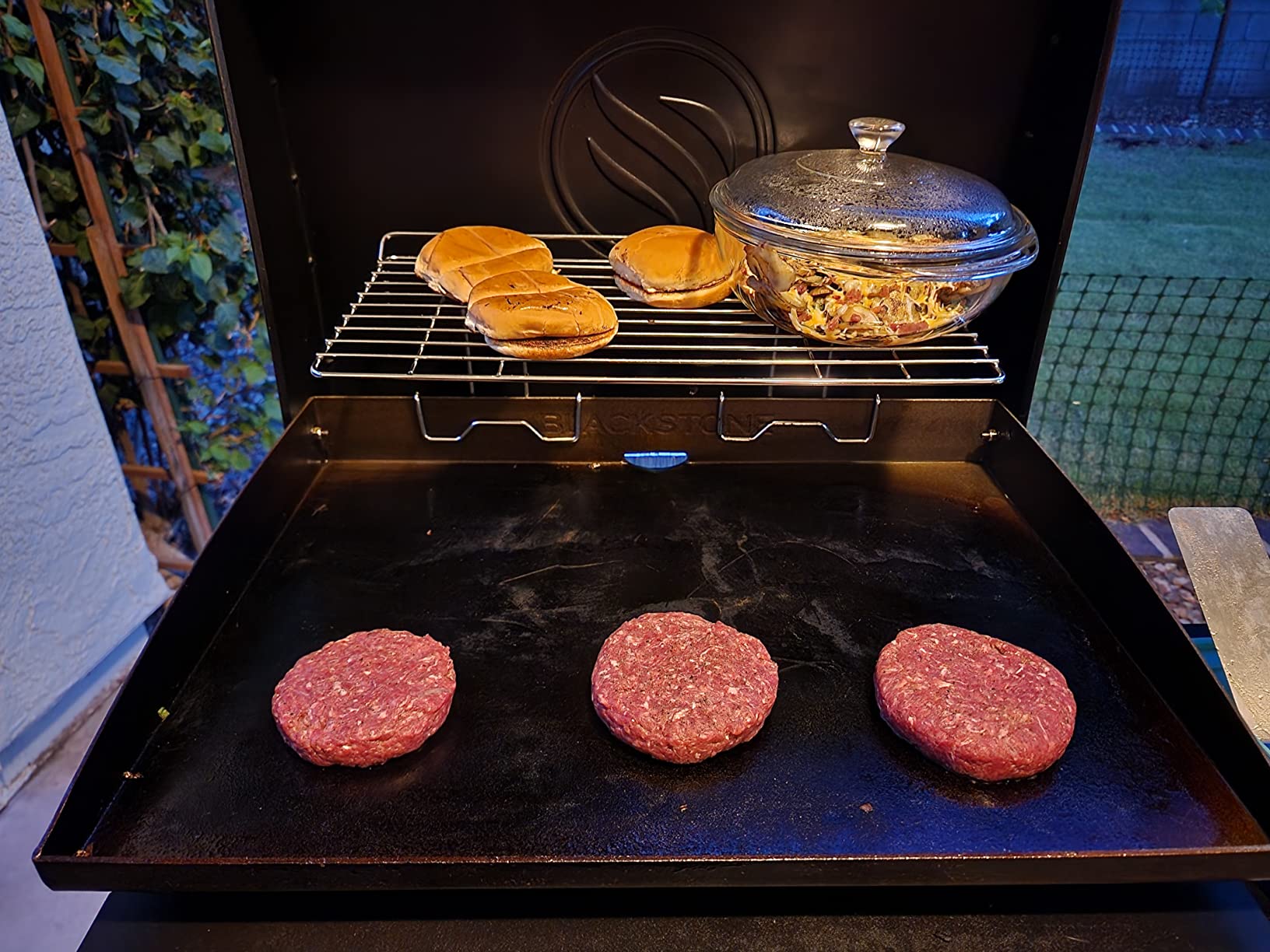Geesta 2Pcs Blackstone Griddle Warming Rack, Heavy Duty Steel customer photo 2