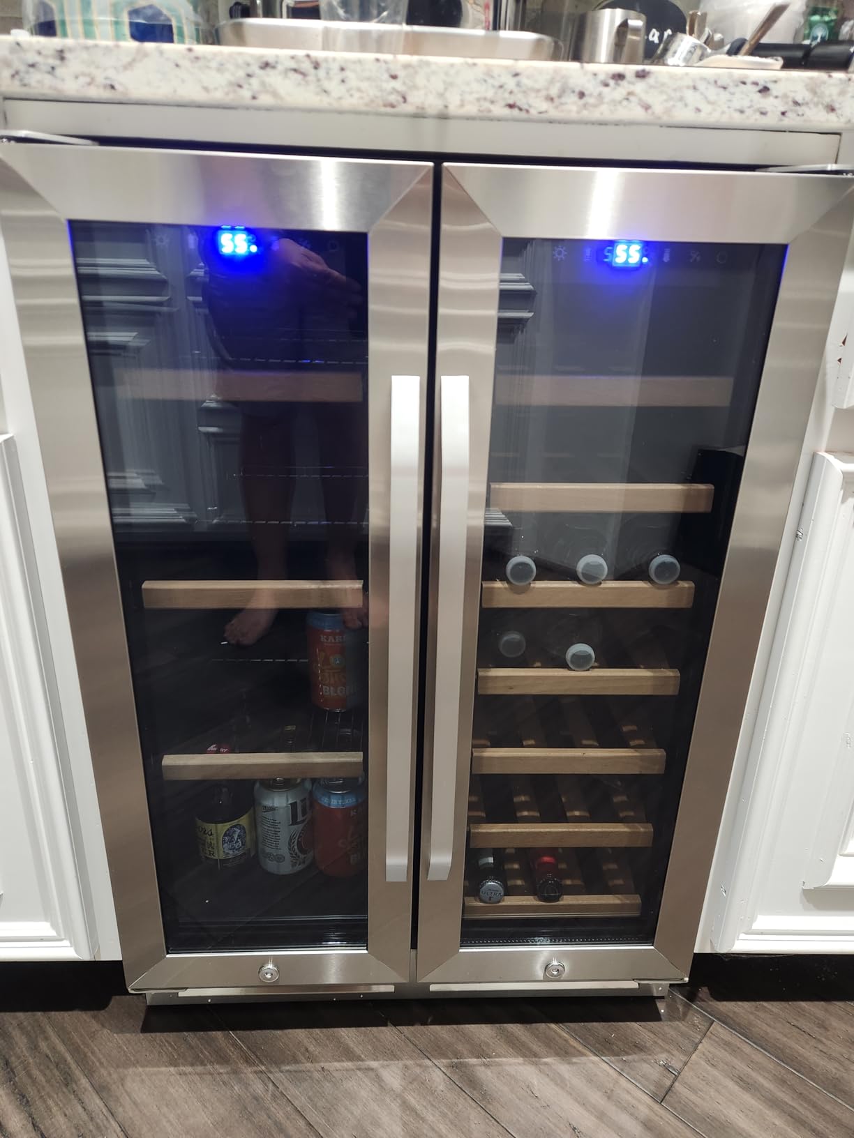 24 Inch Wine Cooler Refrigerator, 179 Bottles Professional Wine Cellars with Powerful Compressor customer photo 2