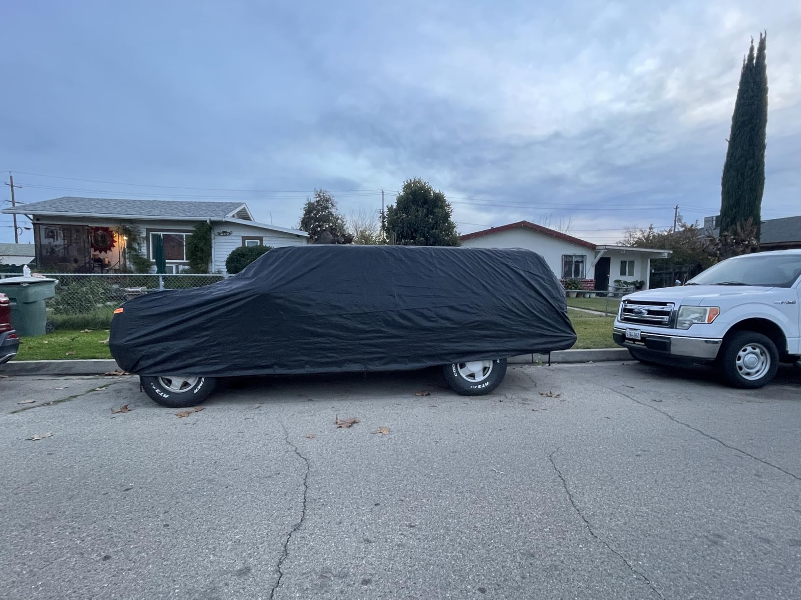 Kayme 7 Layers Heavy Duty Car Cover Waterproof All Weather, Full Exterior Cover Outdoor Snow Sun Uv Protection with Zipper for Automobiles, Universal Fit for Sedan (186 to 193 Inch) customer photo 1