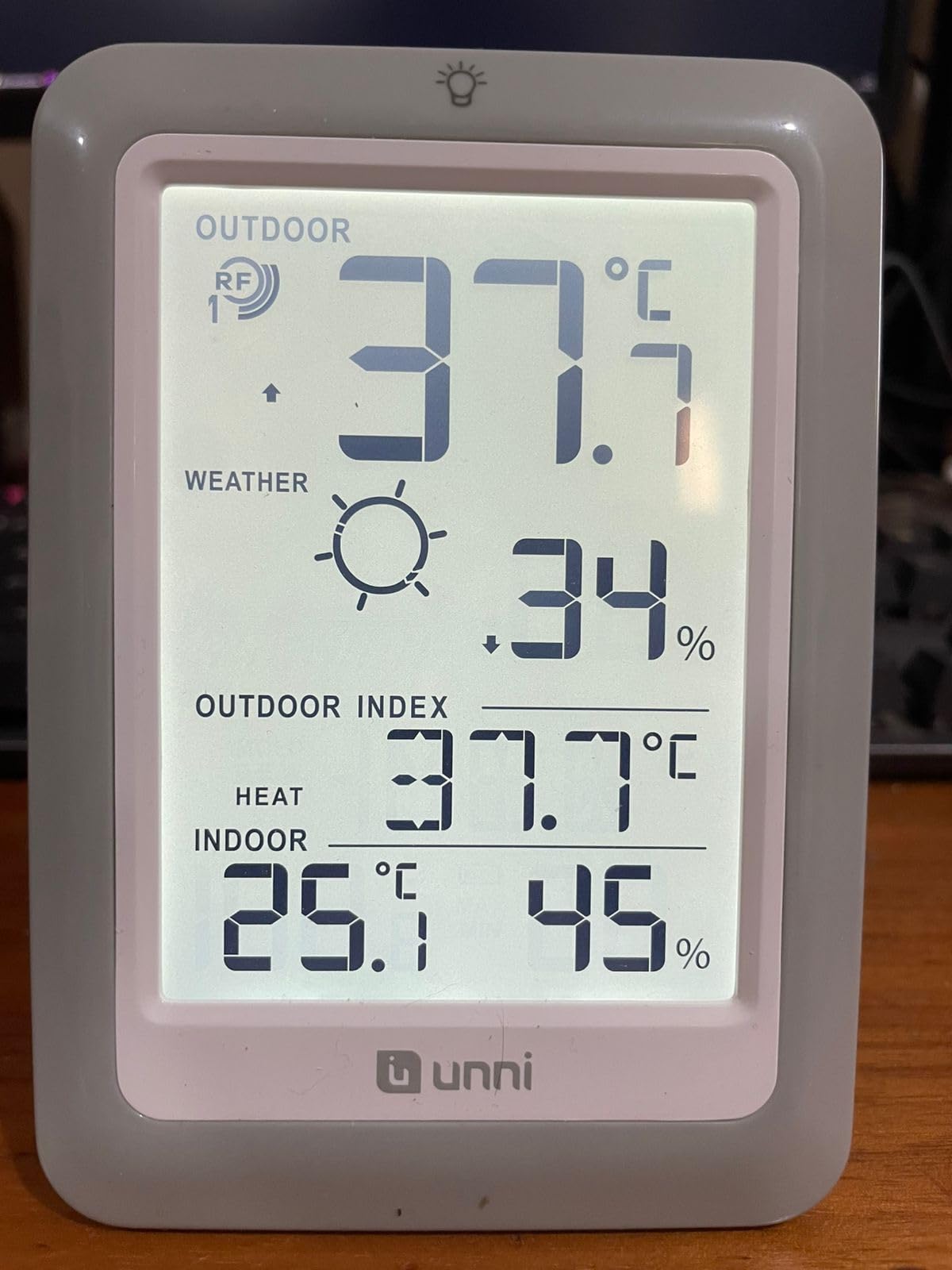 Indoor Outdoor Thermometer Hygrometer Wireless Weather Station, Temperature Humidity Monitor Battery Powered Inside Outside Thermometers with 330ft Range Remote Sensor and Backlight Display customer photo 2
