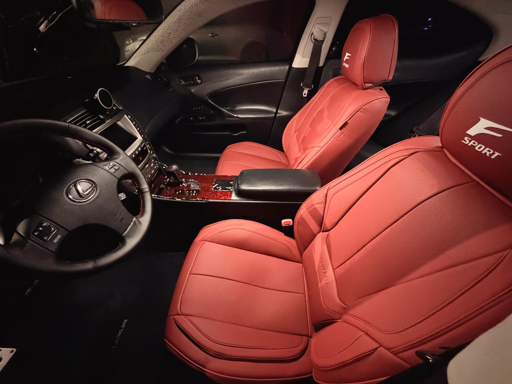 Coverado Seat Covers, Car Seat Covers Front Seats, Car Seat Cover, Car Seat Protector Waterproof, Car Seat Cushion Nappa Leather, Black Seat Covers Carseat Cover Universal Fit for Most Cars customer photo 2