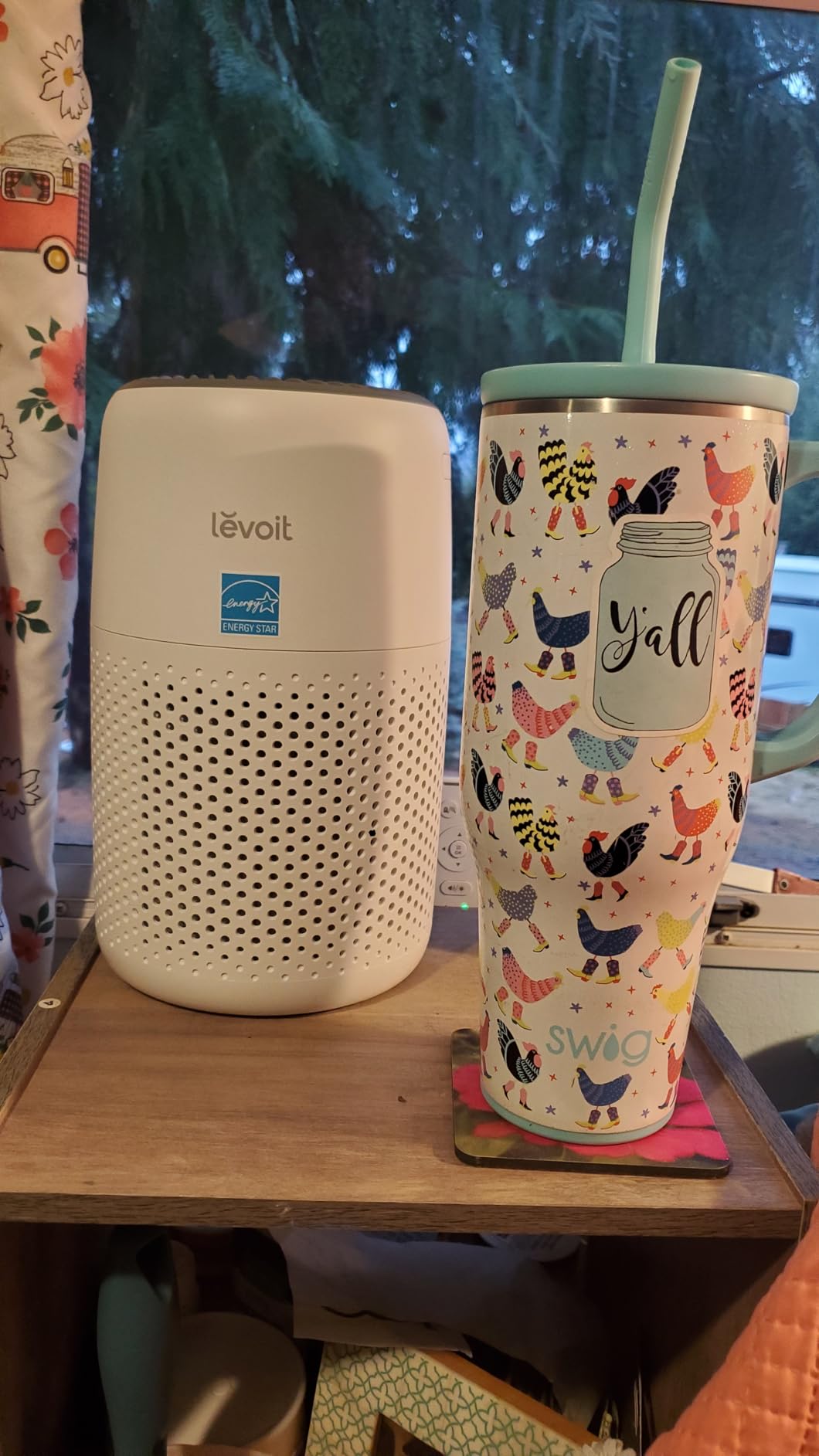 LEVOIT Air Purifiers for Bedroom Home Dorm, AHAM VERIFIDE, 3-in-1 Filter Cleaner With Aroma Pad, Filters Smoke, Allergens, Pet Dander, Odor, Dust, Office, Desktop, Core Mini-P, White customer photo 1