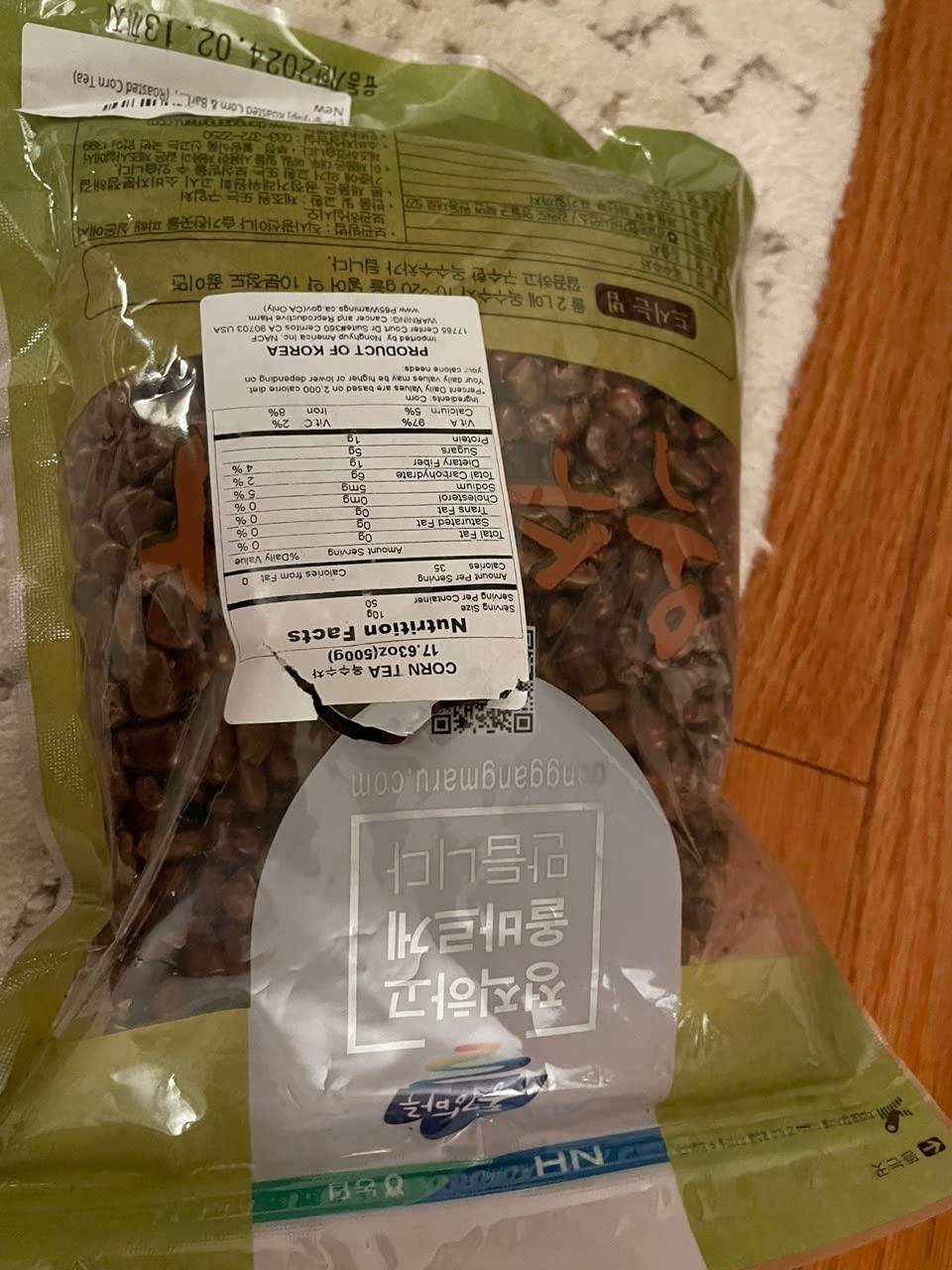 [NongHyup] Authentic Korean Roasted Barley Tea | Boricha (보리차) | 100% Korean Barley | Caffeine-Free | Traditional Flavor | Hot and Cold Brewing | Yeongwol NongHyup | 500g/17.6oz customer photo 1