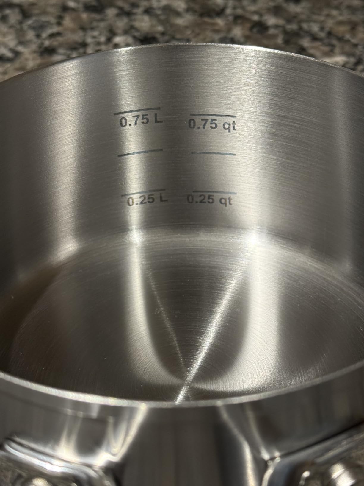 KitchenAid 71018 Stainless Steel Saucepan with Pour Spouts, 1 Quart - Brushed Stainless Steel customer photo 1