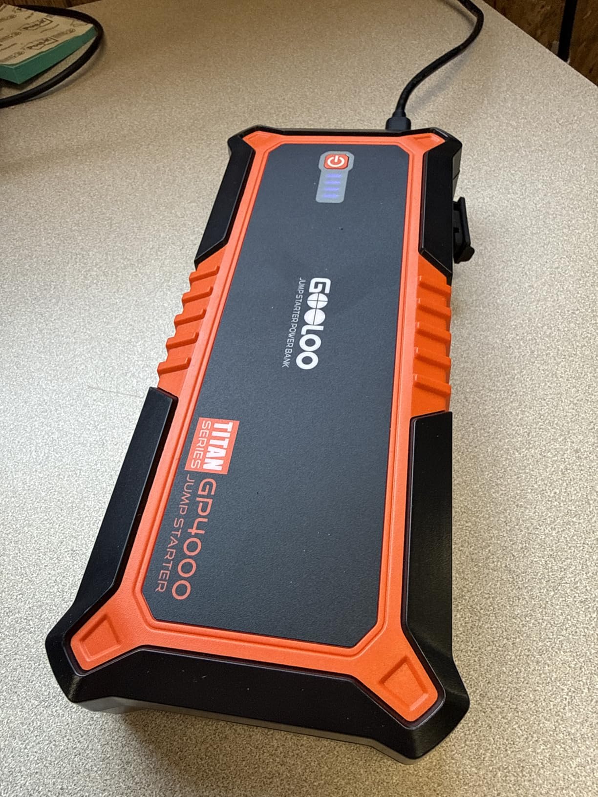 GOOLOO GP4000 Jump Starter 4000A Peak Car Starter (All Gas, up to 10.0L Diesel Engine) SuperSafe 12V Lithium Jump Box, Auto Battery Booster Pack, Portable Power Pack with USB Quick Charge and Type C Port customer photo 2