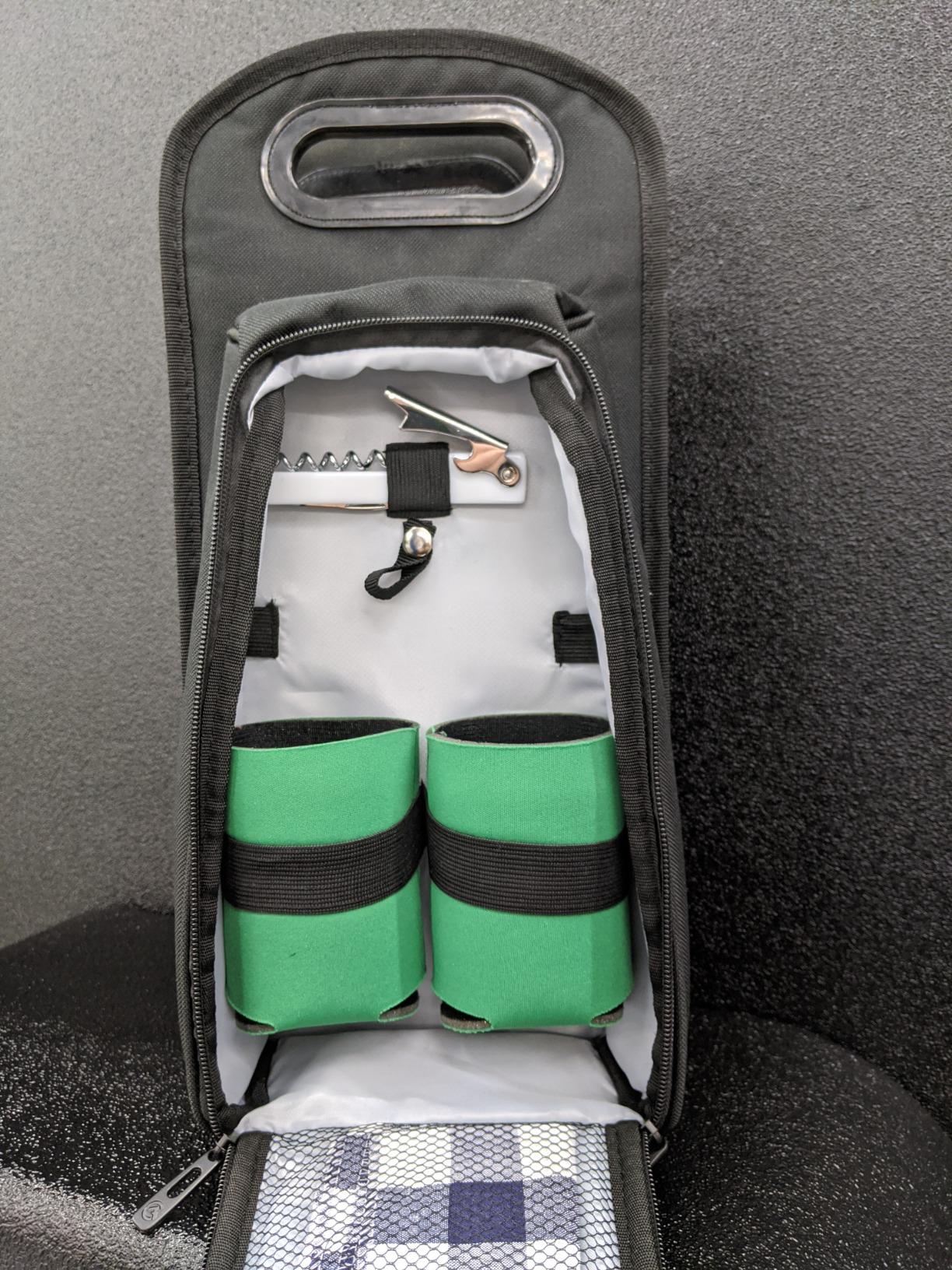 ALLCAMP Wine Bag - Insulated Cooler Bag with Wine Glasses, Bottle Opener & Wine Accessories for Wine Lovers - Portable Wine Gift Bag for Travel, Picnics, and Gift Ideas customer photo 2