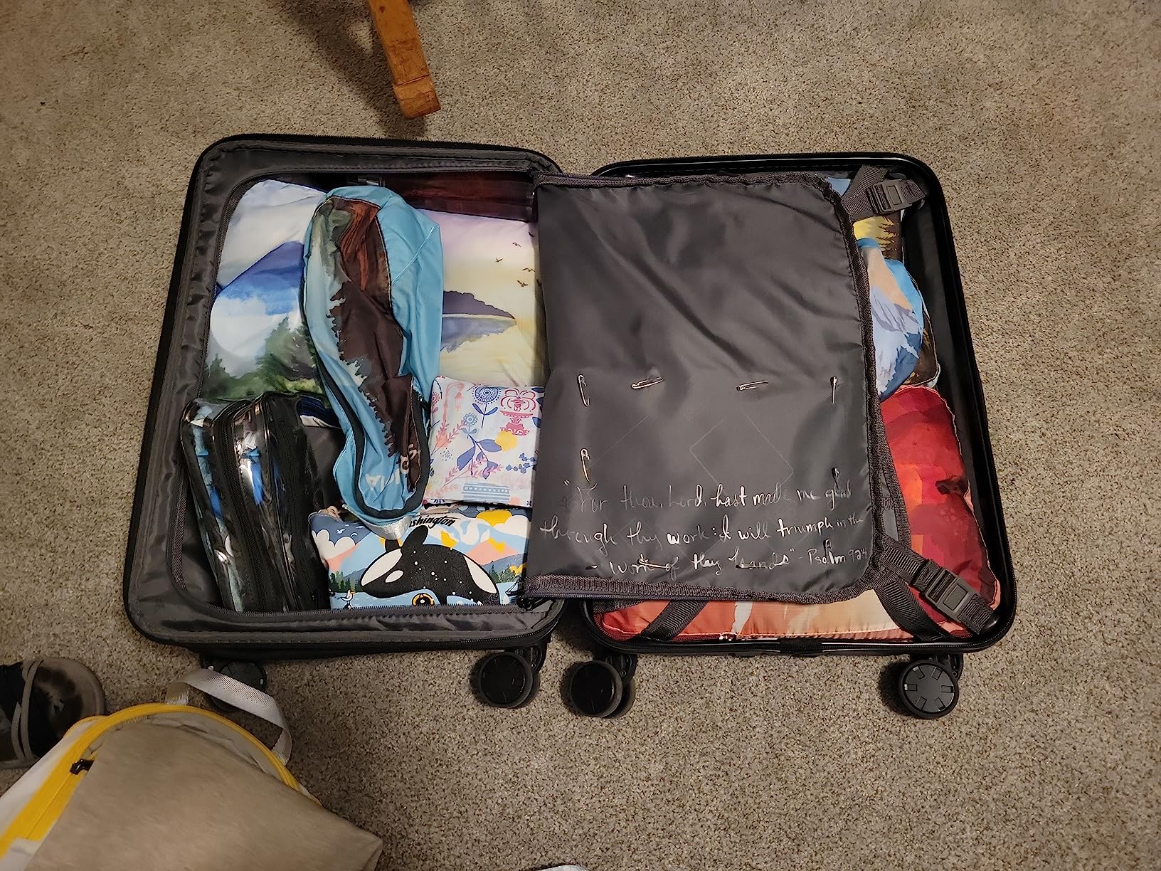 LEVEL8 Grace Luggage Sets Hardshell Suitcase with Wheels, Sturdy Large Suitcase Tsa Lock 20 Inch Expandable Carry on 24 Inch 28 Inch Checked Luggage, 3-Piece Set (20/24/28), Black customer photo 1