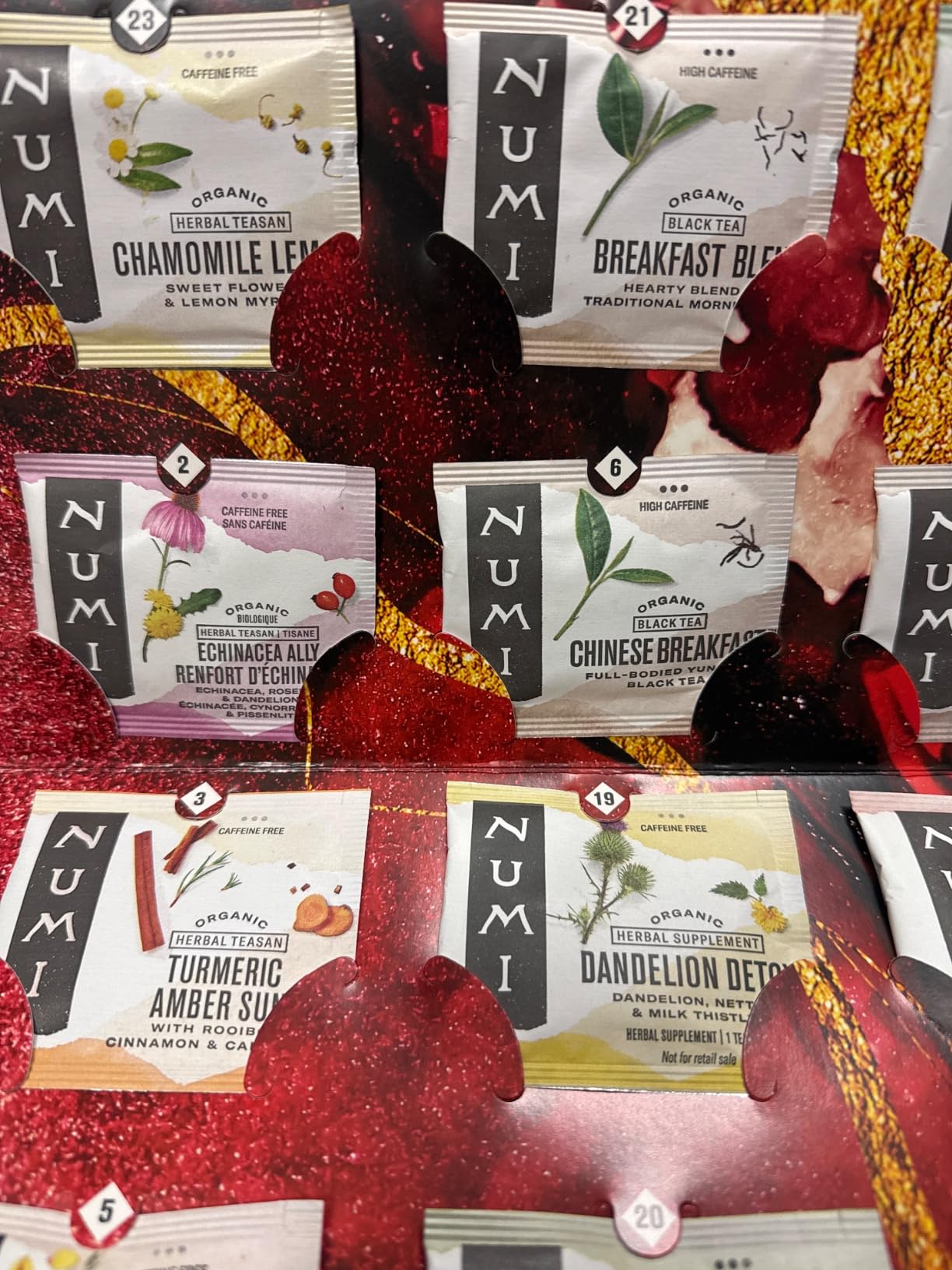 Numi Organic Tea Advent Calendar 2024, Countdown to Christmas, 24 Tea Bags, Gift Set customer photo 1