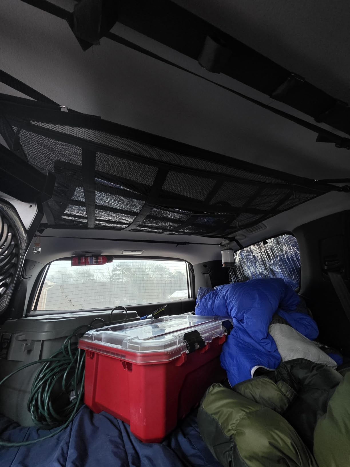 Kaskawise Upgrade Car Ceiling Cargo Net Pocket,31.5