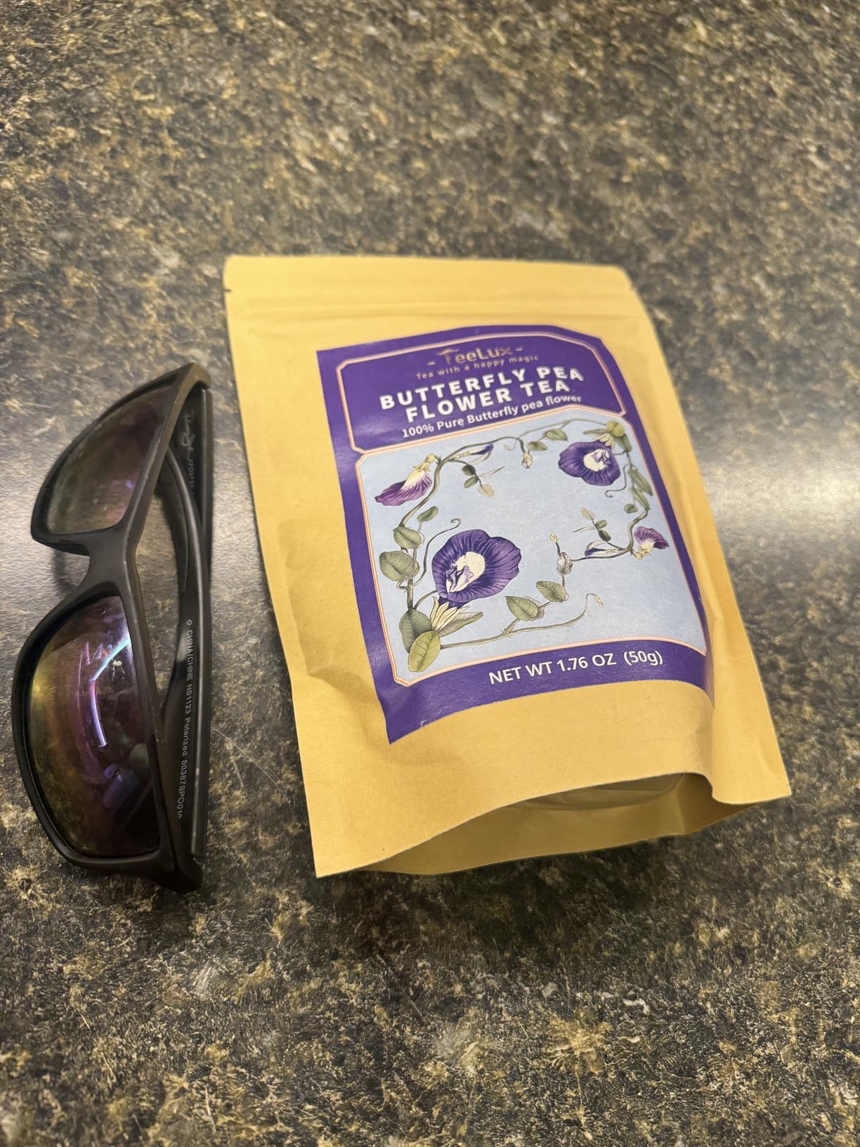 TeeLux Butterfly Pea Flower Tea, Non-GMO, Pure Natural Butterfly Pea Tea, Premium Dried Butterfly Pea Flower for Blue & Purple Drinks and Food Coloring, 1.76 Oz customer photo 1