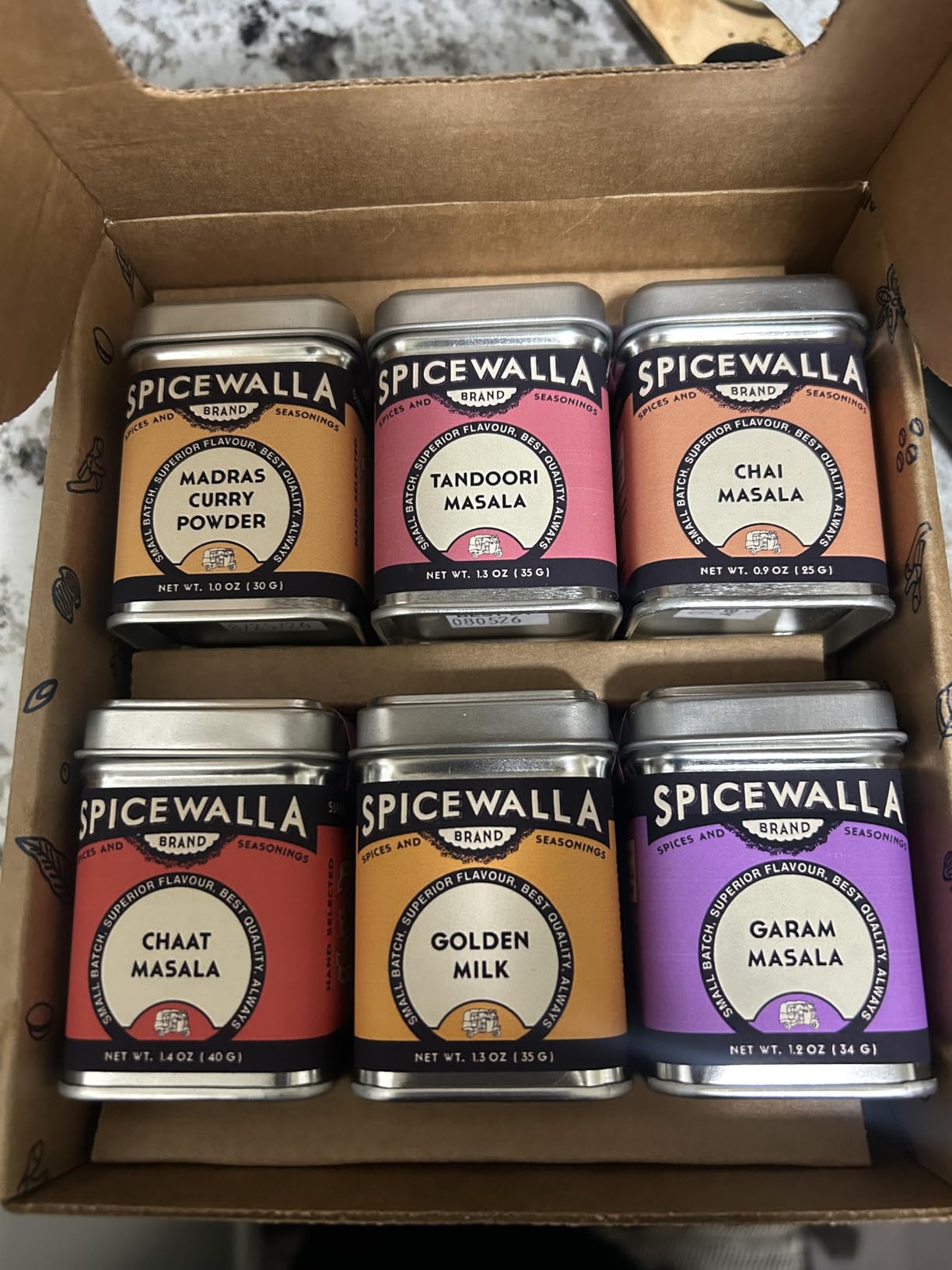 Spicewalla Masala Indian Spice 6 Pack | Chai Masala, Tandoori Masala, Garam Masala, Chaat Masala, Chai Masala, Madras Curry Powder | Non-GMO, Indian Spices Gift Set customer photo 2