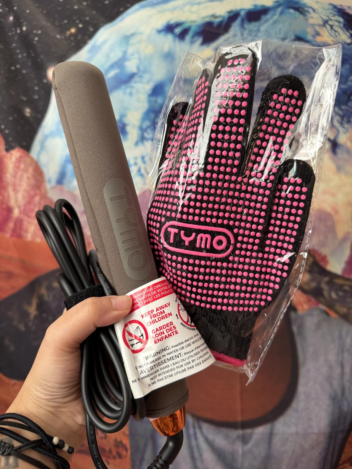 TYMO Flat Iron Hair Straightener and Curler 2 in 1 with 10s Fast Heating, 1 Inch Professional Titanium Straightening Curling Iron with 32 Adjustable Temp and Automatic Shut Off customer photo 1