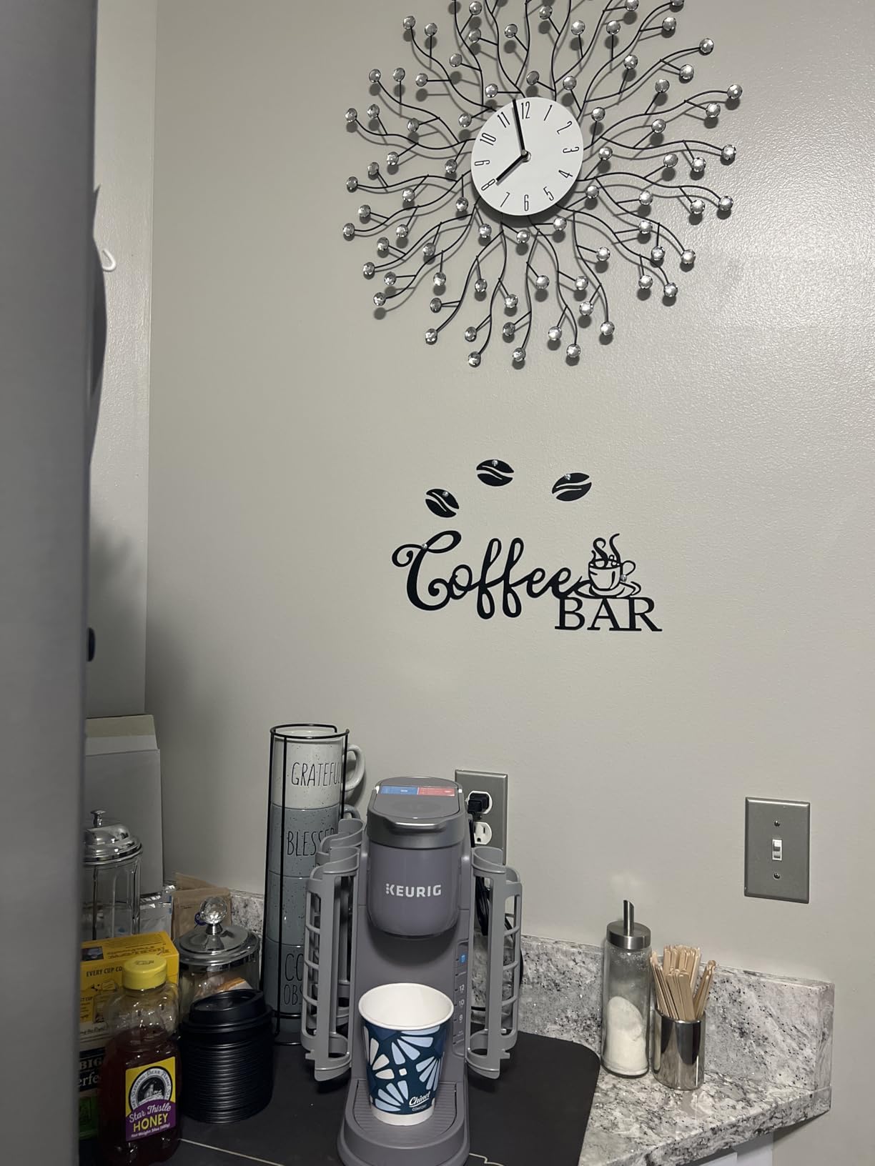 Ferraycle Coffee Bar Rustic Metal Sign - Vintage Coffee Bar Hanging Wall Decor customer photo 1