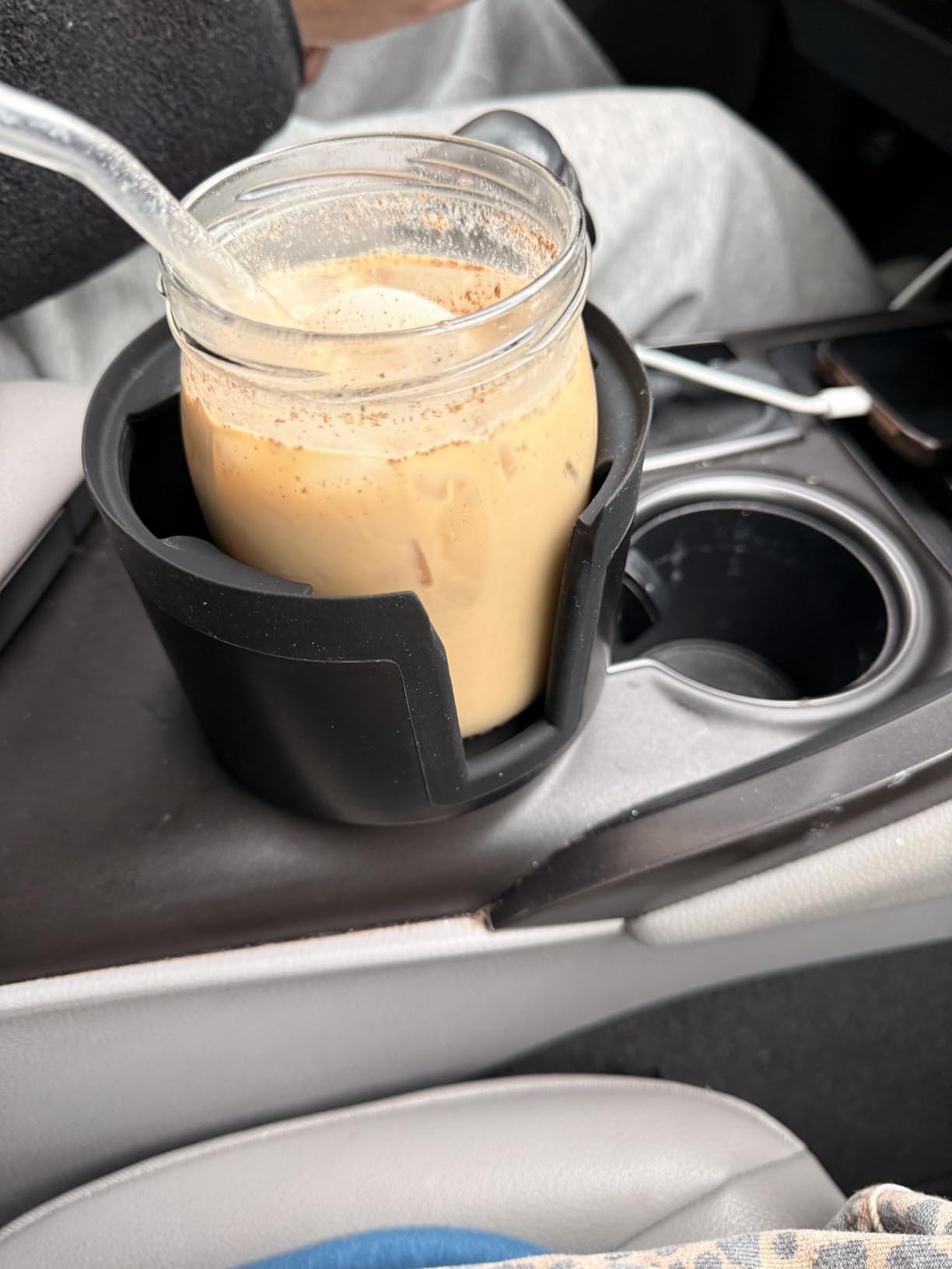 [Upgraded] Integral Ultimate Car Cup Holder Expander - Adjustable Base - Organizer & Expander for Vehicles - Compatible with Mugs, Yeti 14/24/36/46oz, Rambler, Hydro Flasks 32/40oz, 3.4