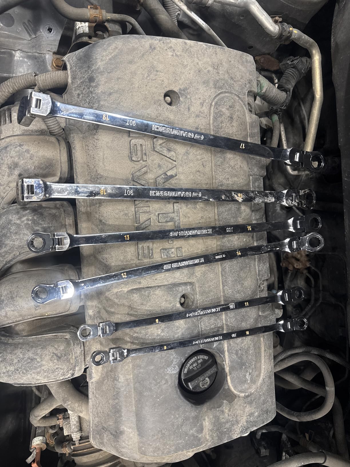 GearWrench 6 Piece 90-Tooth 12 Point Metric GearBox Double Flex Ratcheting Wrench Set customer photo 1