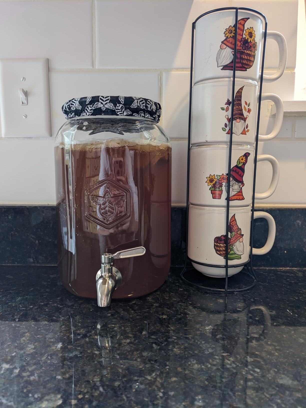 Craft A Brew - Kombucha Jar with Dispensing Valve - For Kombucha Fermentation - Includes Custom Cloth Cover- Proprietary Design customer photo 2