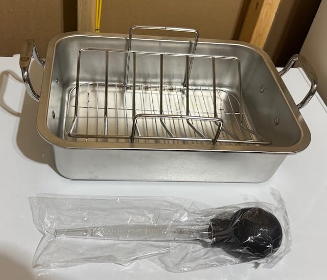 JY COOKMENT Granite Roaster Pan, Small 13
