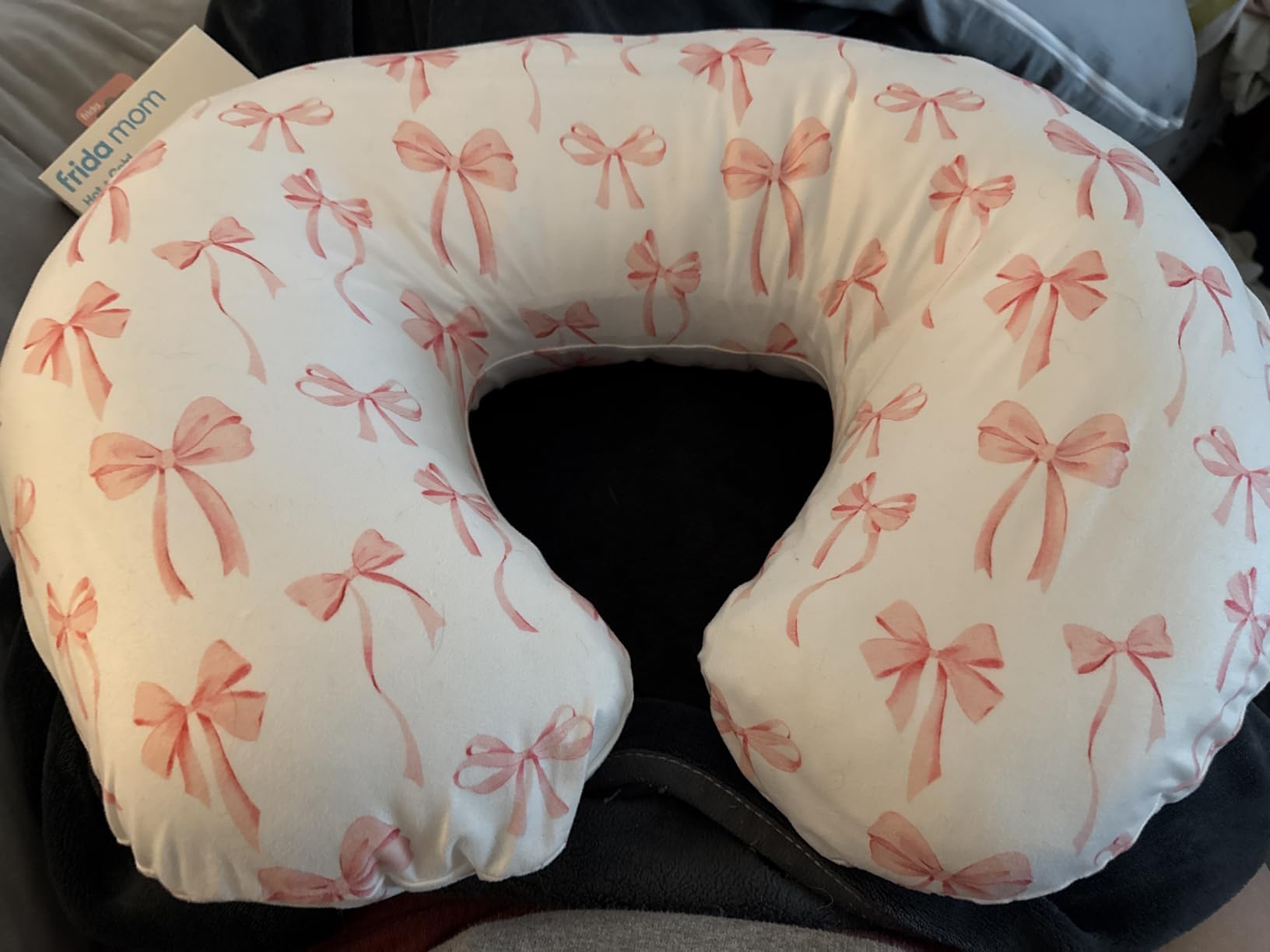 Nursing Pillow and Positioner with Cover for Breastfeeding and Bottle Feeding, Propping Baby, Tummy Time, Baby Sitting Support, Awake-Time Support (Pillow Only, 22