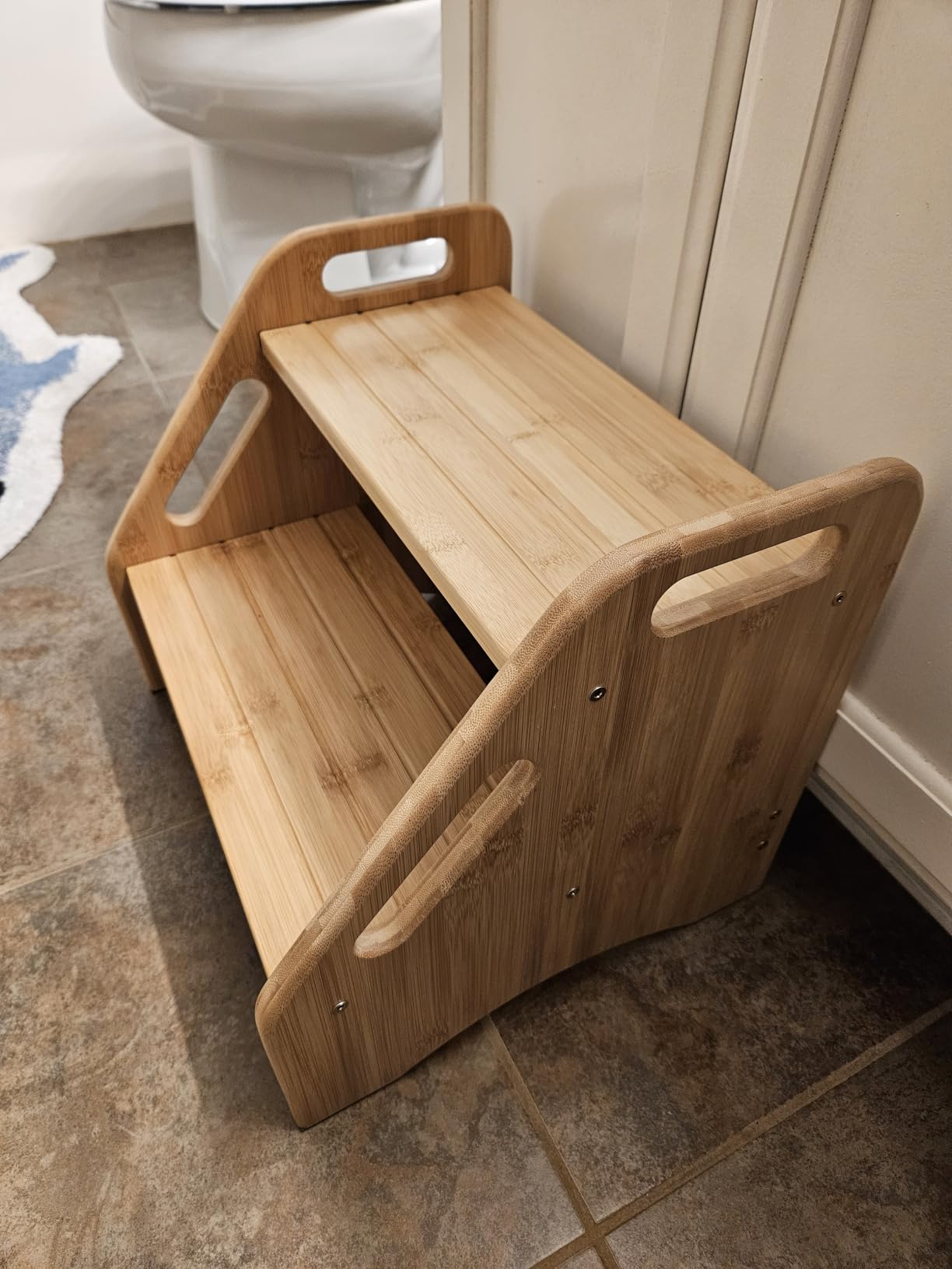 AMBIRD Wooden Step Stool, Two Step Stools customer photo 1