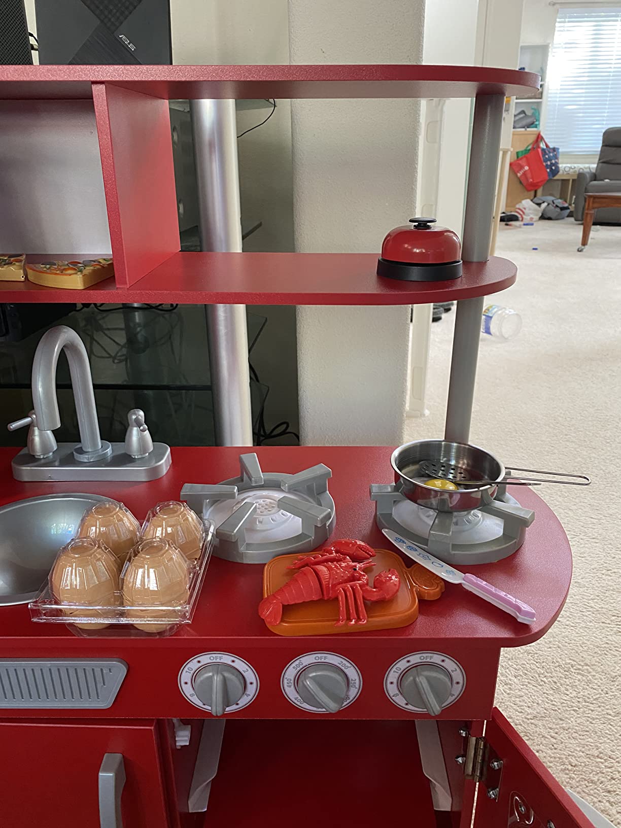 Kids Pretend Play Kitchen Accessories Set, 38Pcs Stainless Steel Play Pots Pans customer photo 2