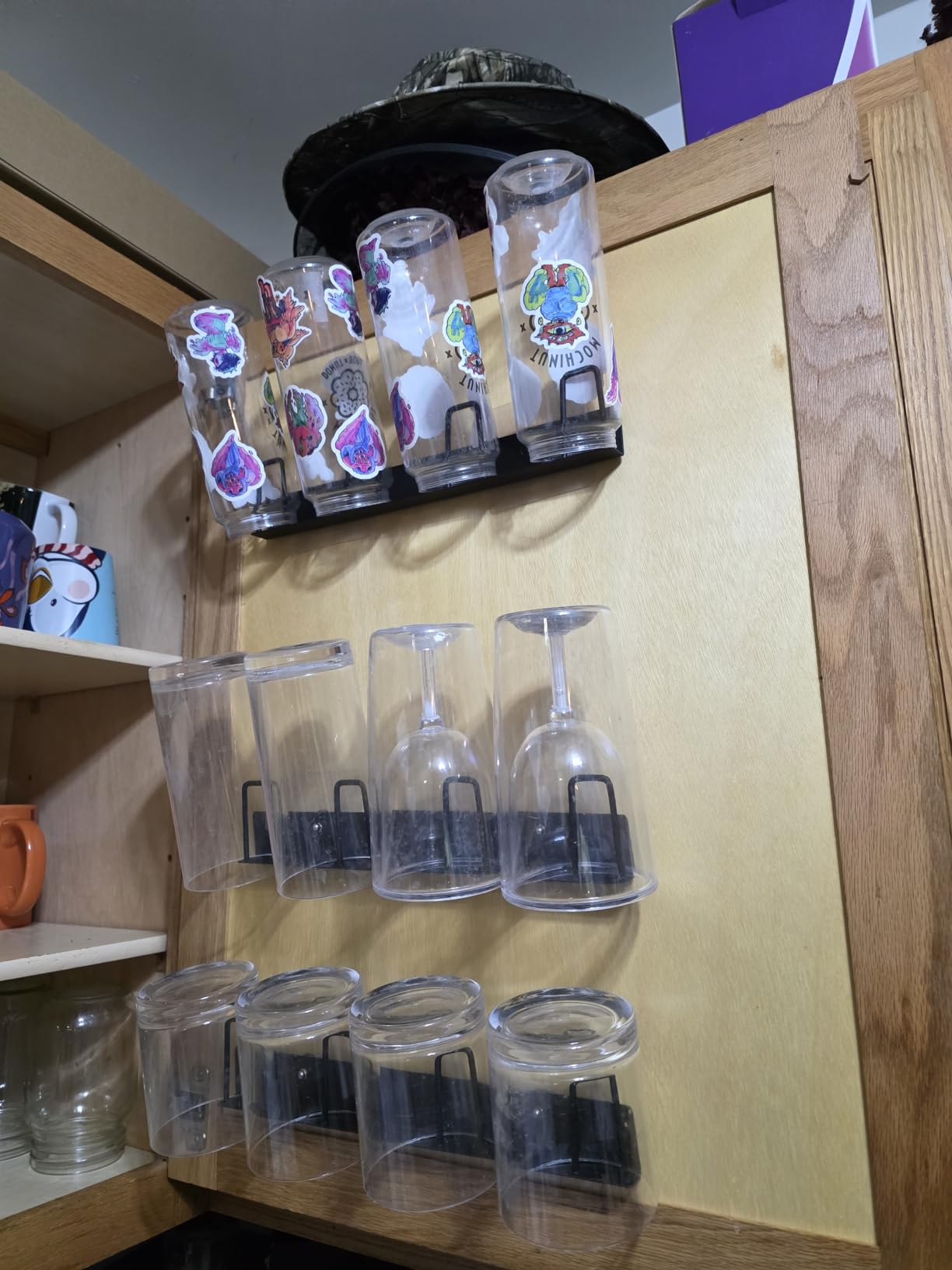 2pcs Mug Hooks Wall-Mounted Mug Holder, Coffee Cups Holder Hanger No Drilling customer photo 2