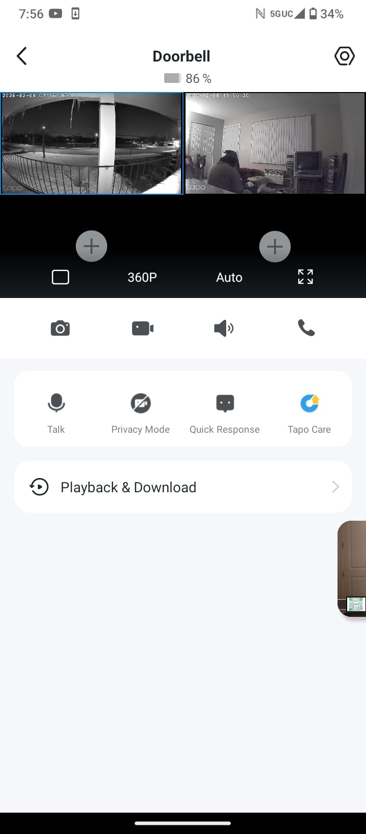 Tapo TP-Link 2K Pan Tilt Security Camera for Baby Monitor, Dog Camera w/Motion Detection, 2-Way Audio Siren, Night Vision, Cloud &SD Card Storage (Up to 256 GB), Works with Alexa & Google Home (C210) customer photo 1