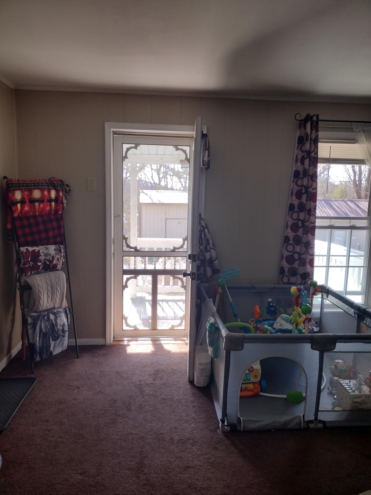 Fodoss Baby Playpen 50×50in, Small Play Pen for Babies and Toddlers, Playpen for Apartment, Play Yard, Activity Fence, Baby Playard with All-Side Mesh, Pull Rings customer photo 1