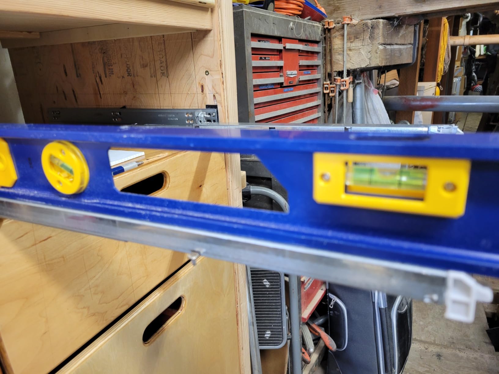 BLUM 21 Inch Drawer Slide, Full Extension, Concealed, Undermount. 563H5330B with 100 Lbs. Weight Capacity and Soft Close for 5/8 inch Thick Drawers. (Pair) customer photo 1