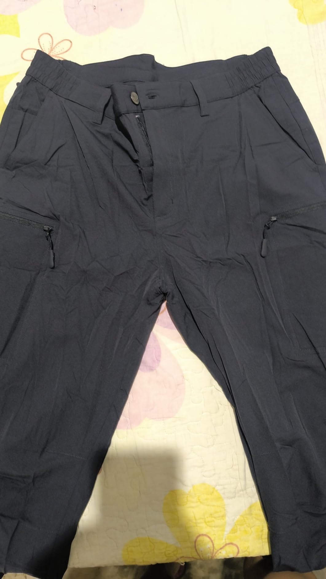 Men's Hiking Pants 6 Pockets,Water Resistant Ripstop Outdoor Pants,Lightweight Quick Dry Fishing Work Pants customer photo 1