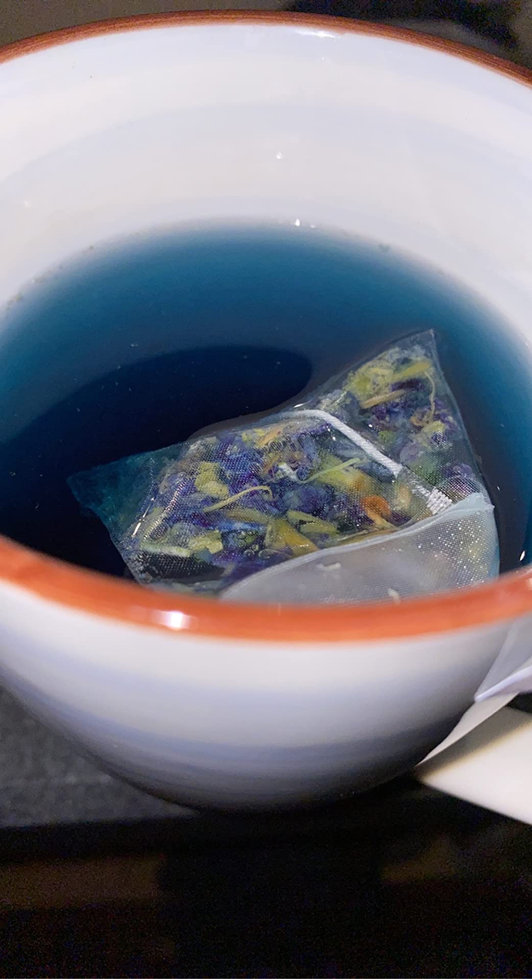 BLUE TEA - Butterfly Pea Flower Tea - 100 Count - Pyramid Plant Based Tea Bag | ANTIOXIDANT RICH | Tea Gift - Herbal Tea - Flower Based - Caffeine Free - Non-Bitter | Zipper Pack customer photo 1