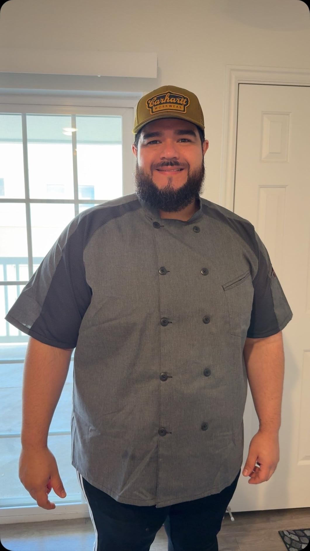 Red Kap mens Airflow Raglan Chef Coat With OilblokChef's Jacket customer photo 1