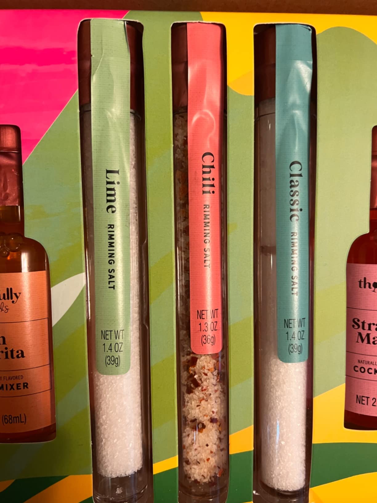 Thoughtfully Cocktails, Margarita Cocktail Therapy Gift Set, Pre-Measured Single Serve Mixers, Includes 4 Fruit Flavored Margarita Mixers and 3 Flavored Rimming Salts, Set of 7 (Contains NO Alcohol) customer photo 2