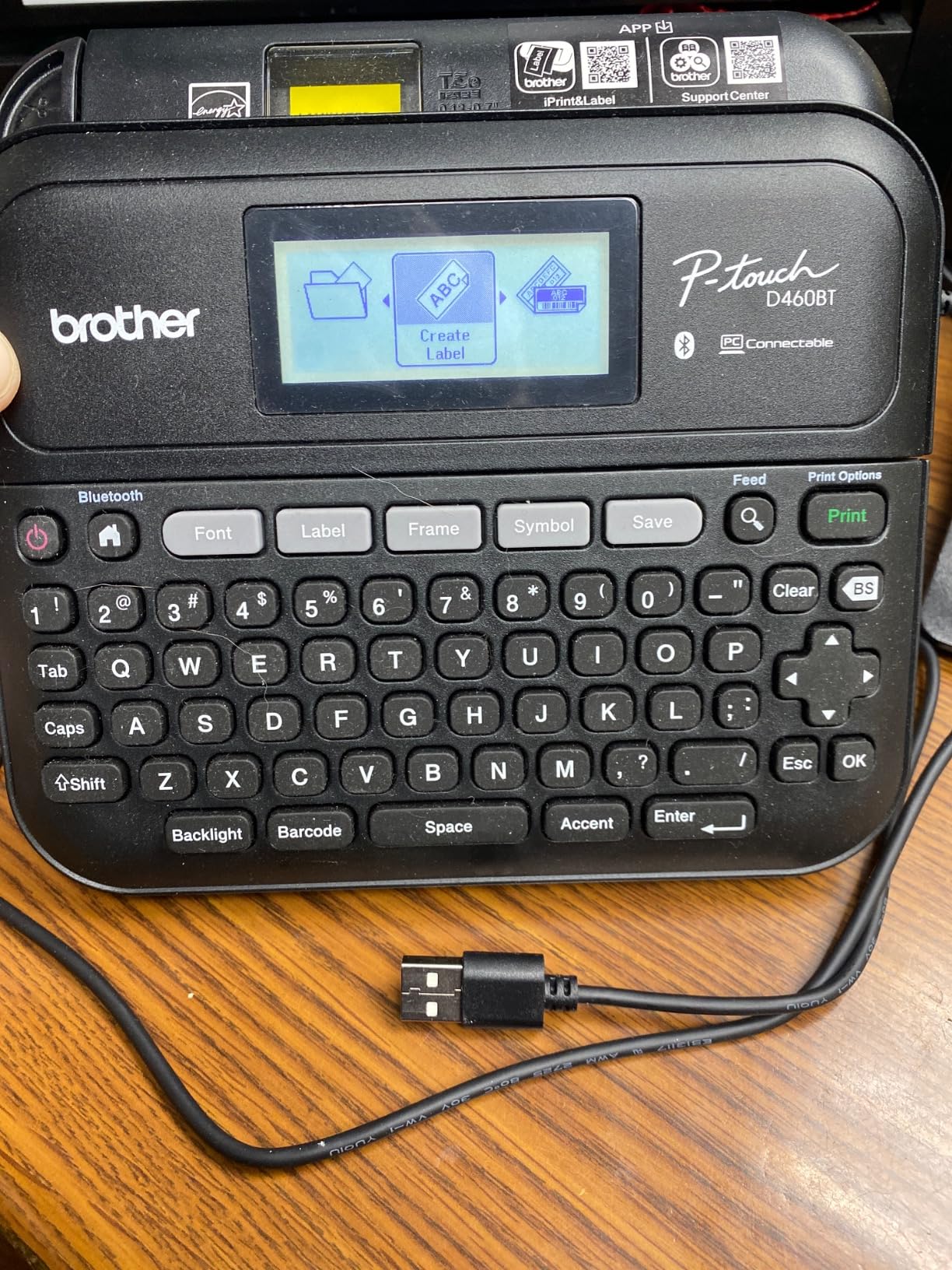 Brother P-Touch PT-D460BT Business Expert Connected Label Maker | Connect via Bluetooth on TZe Label Tapes up to ~3/4 inch customer photo 2