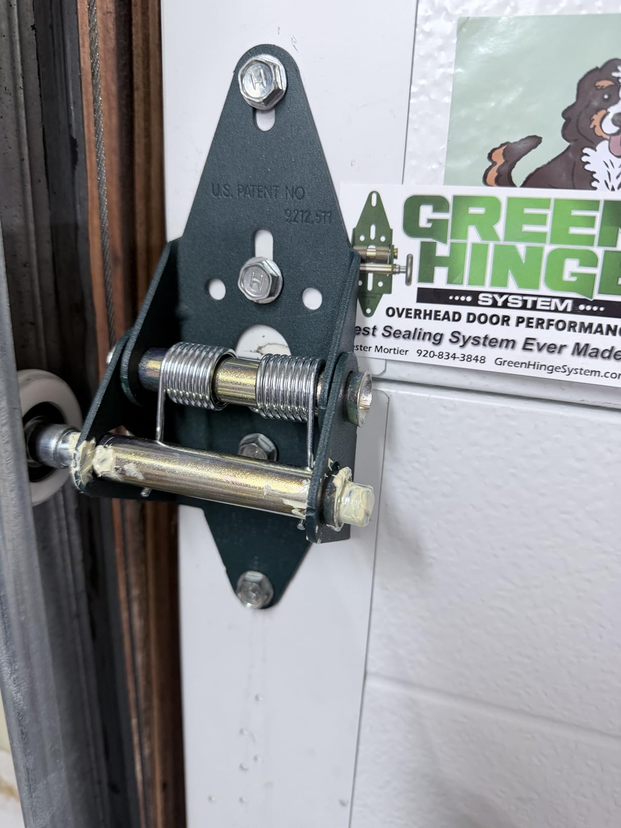 Garage Door Hinge - Energy Saving, 4 Panel Doors 12' Wide & Over, MFG# C4416-40 customer photo 1