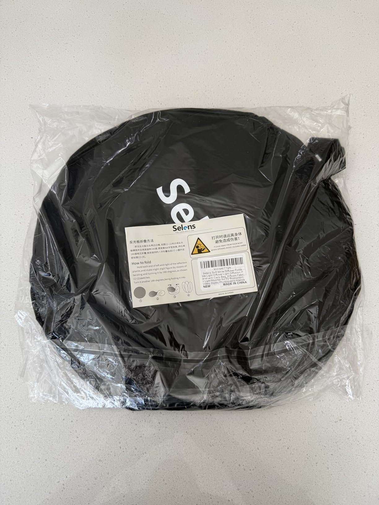 Selens 59x39in Pop-up Soft Light Diffuser Kit, with 6.6 Ft Light Stand & Clip Holder for Photo Studio Portrait and Product Shooting customer photo 2