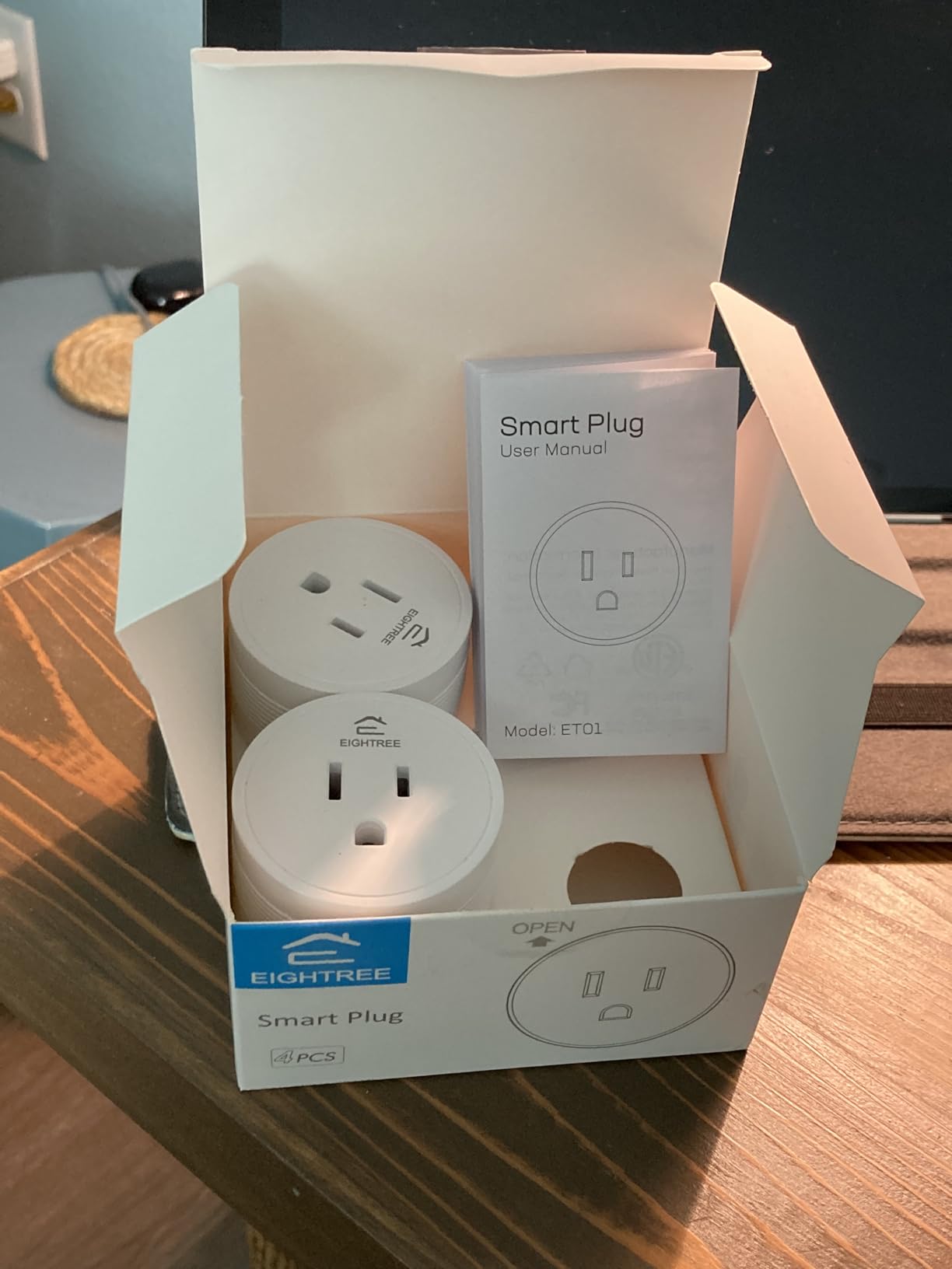 EIGHTREE 15A Smart Plug, Wi-Fi & Bluetooth Smart Outlet for High-Power Home Appliances, Works with Alexa & Google Home, Easy Setup, Timer & Remote Control, FCC & ETL Certified, 2.4GHz Wi-Fi Only customer photo 1