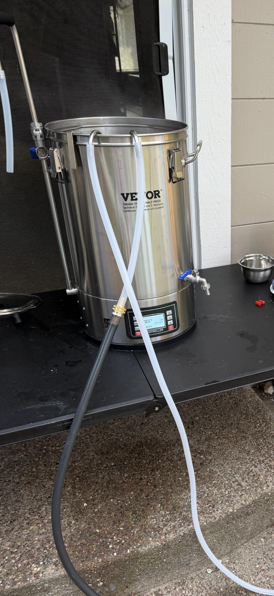 VEVOR Electric Brewing System, 9.2 Gal/35 L Brewing Pot, All-in-One Home Beer Brewer w/Pump, Mash Boil Device w/Panel, Auto/Manual Mode 100-1800W customer photo 2